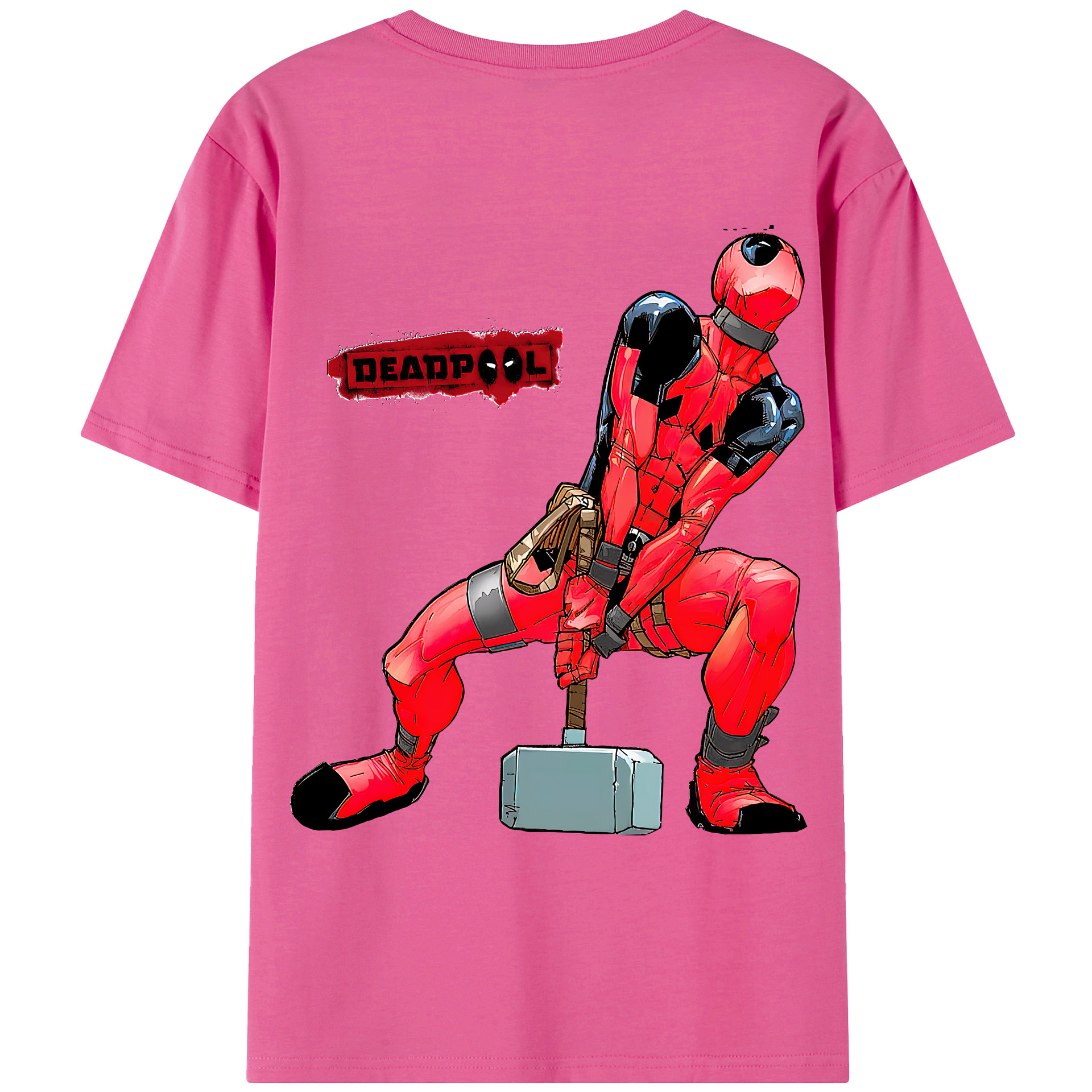 （画像用） Deadpool デッドプール レディース半袖Tシャツ(バックプリント)