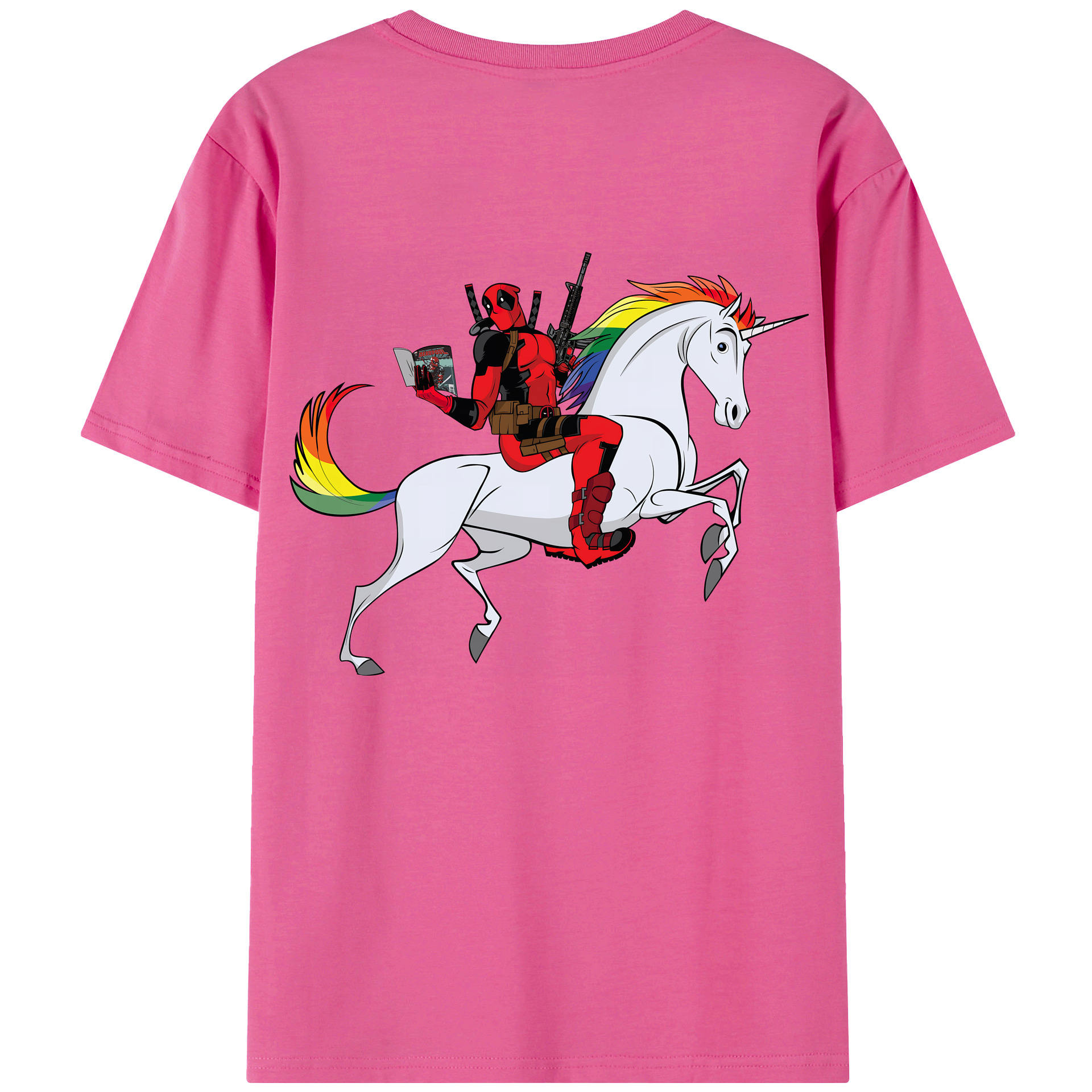 （画像用） Deadpool デッドプール レディース半袖Tシャツ(バックプリント)