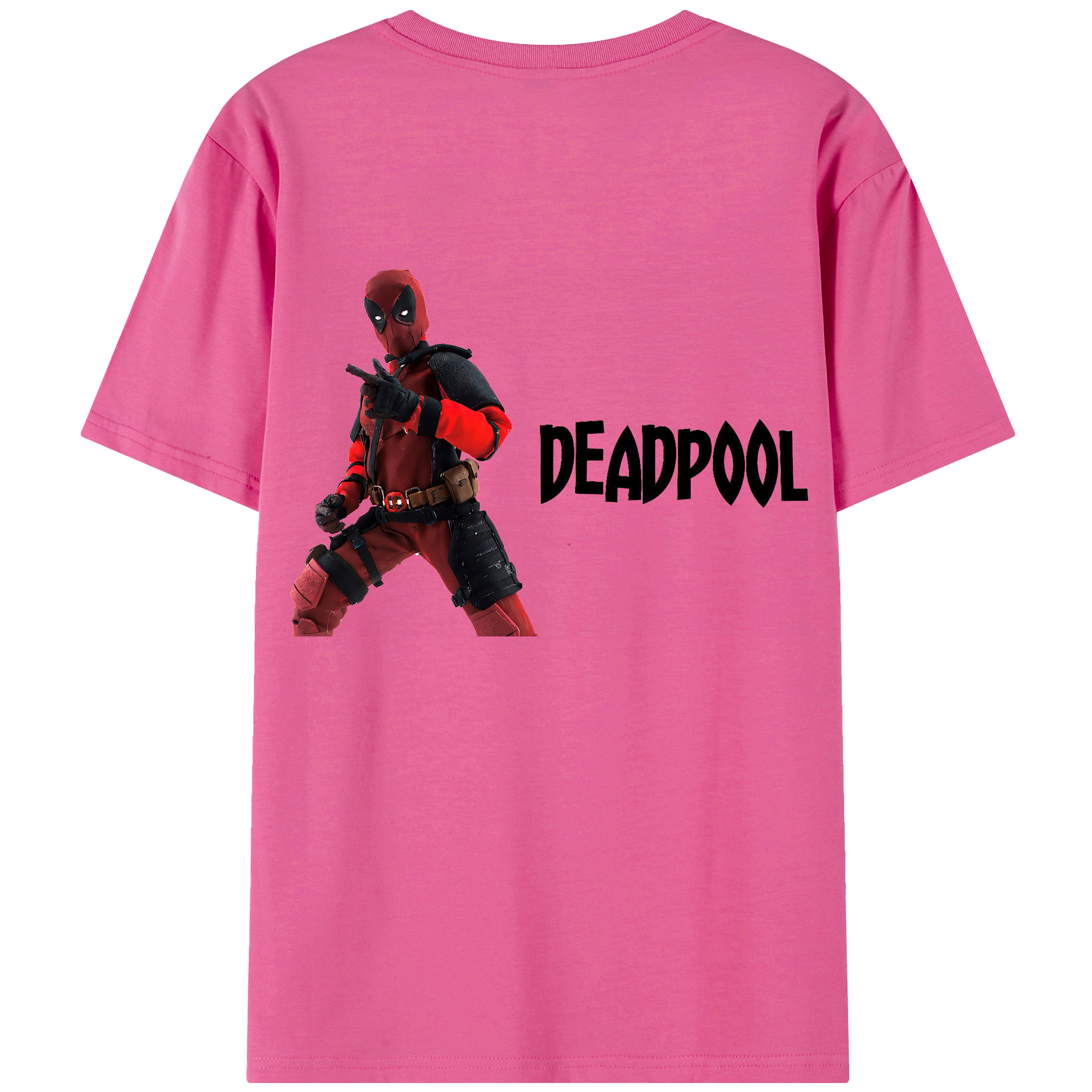 （画像用） Deadpool デッドプール レディース半袖Tシャツ(バックプリント)
