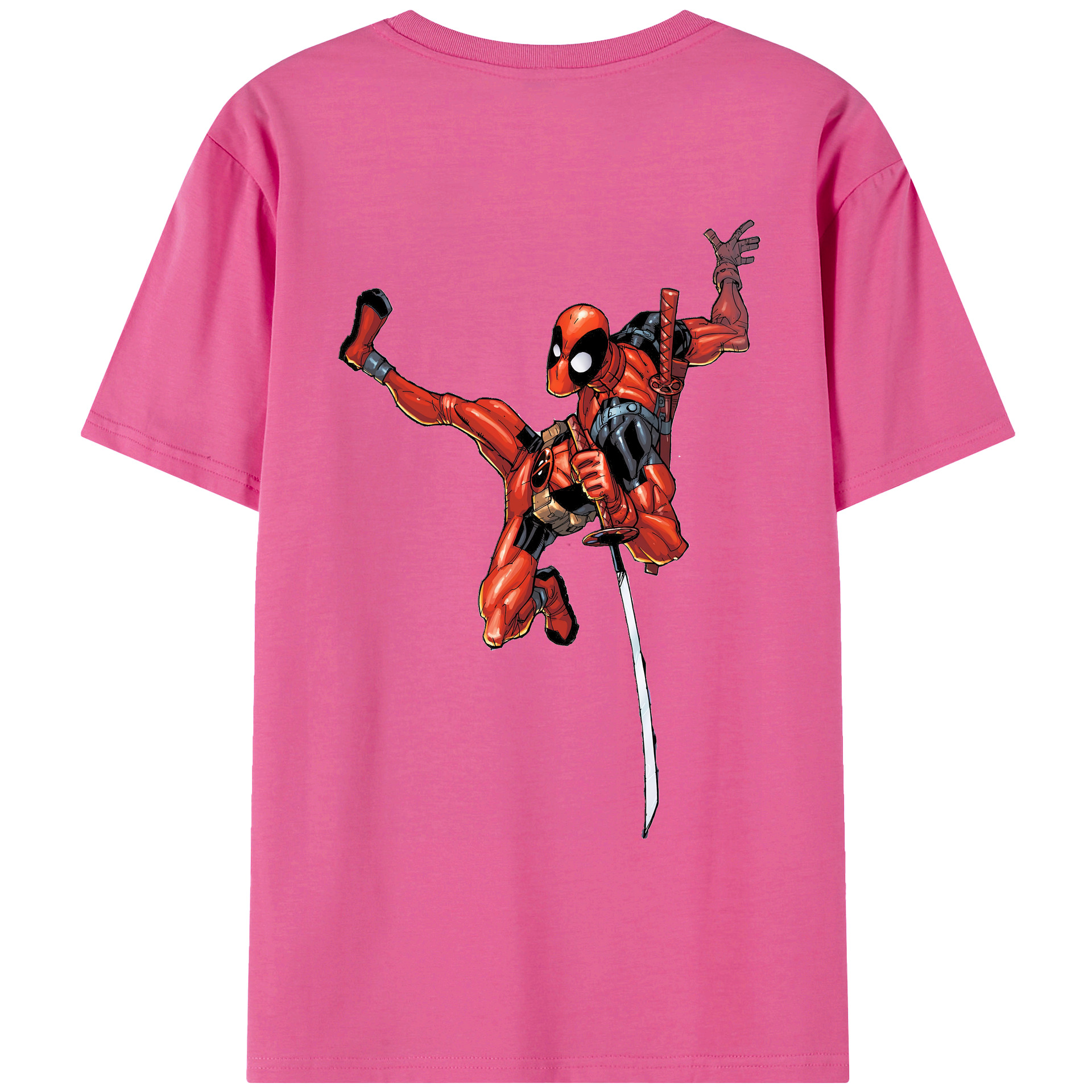 （画像用） Deadpool デッドプール レディース半袖Tシャツ(バックプリント)