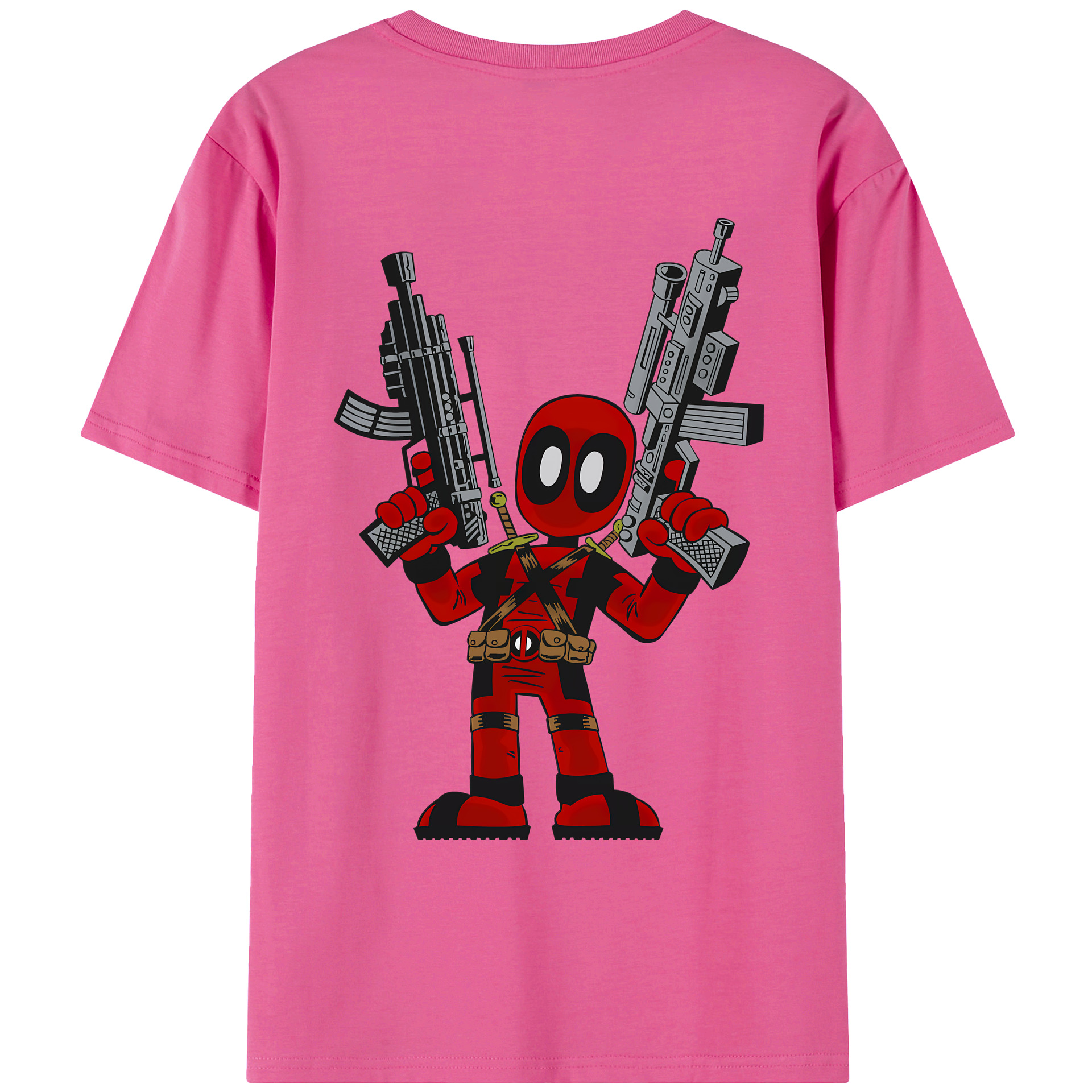 （画像用） Deadpool デッドプール レディース半袖Tシャツ(バックプリント)