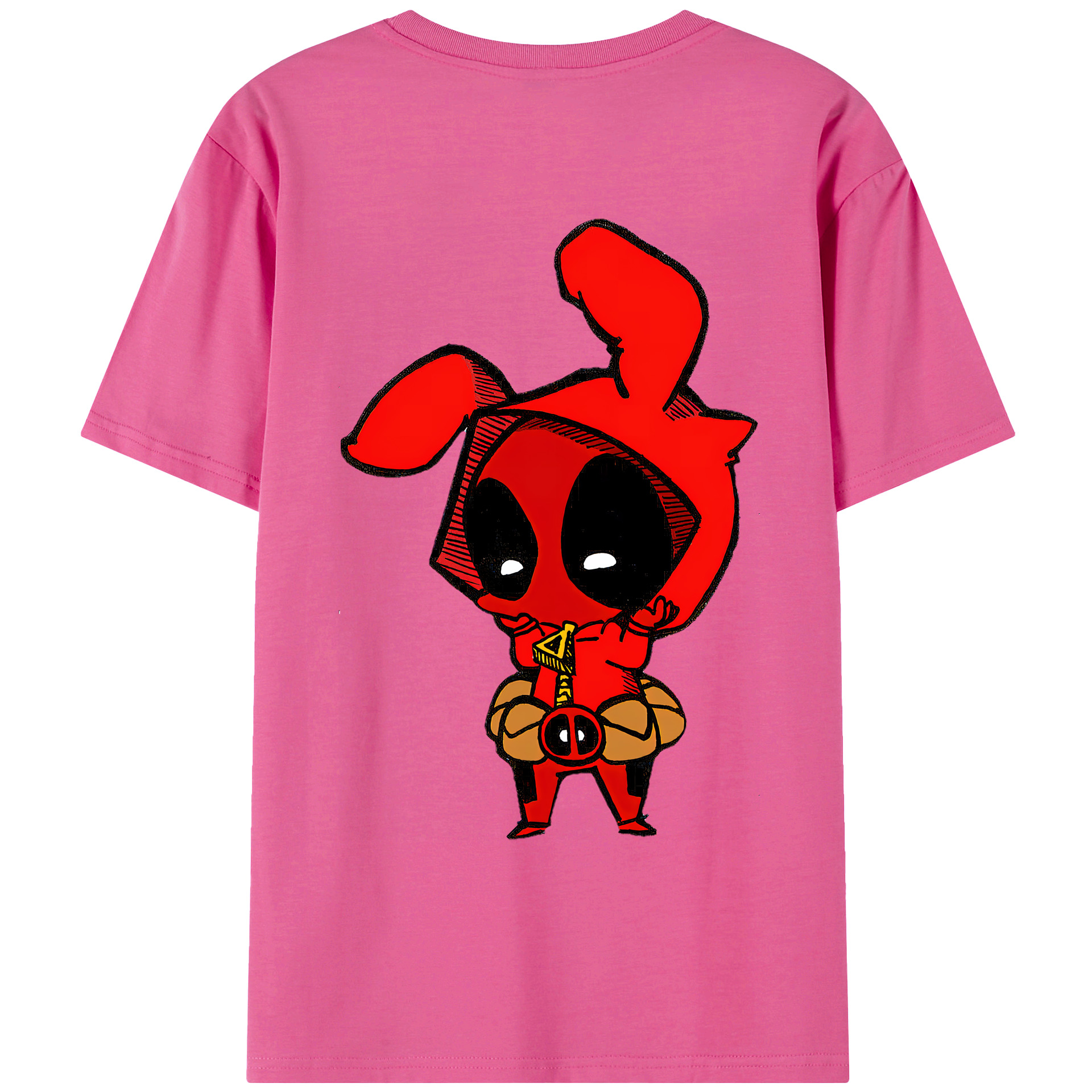 （画像用） Deadpool デッドプール レディース半袖Tシャツ(バックプリント)