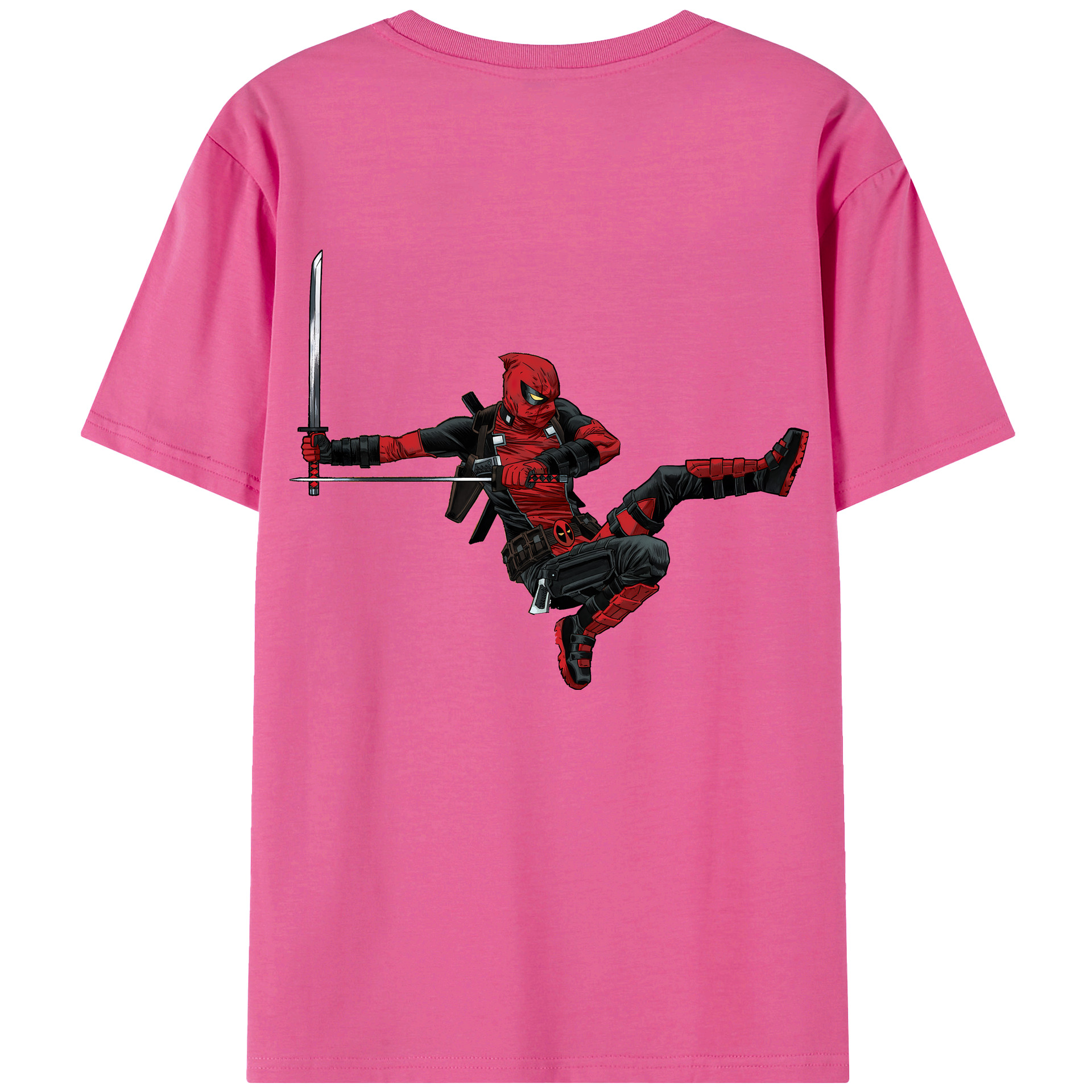 （画像用） Deadpool デッドプール レディース半袖Tシャツ(バックプリント)