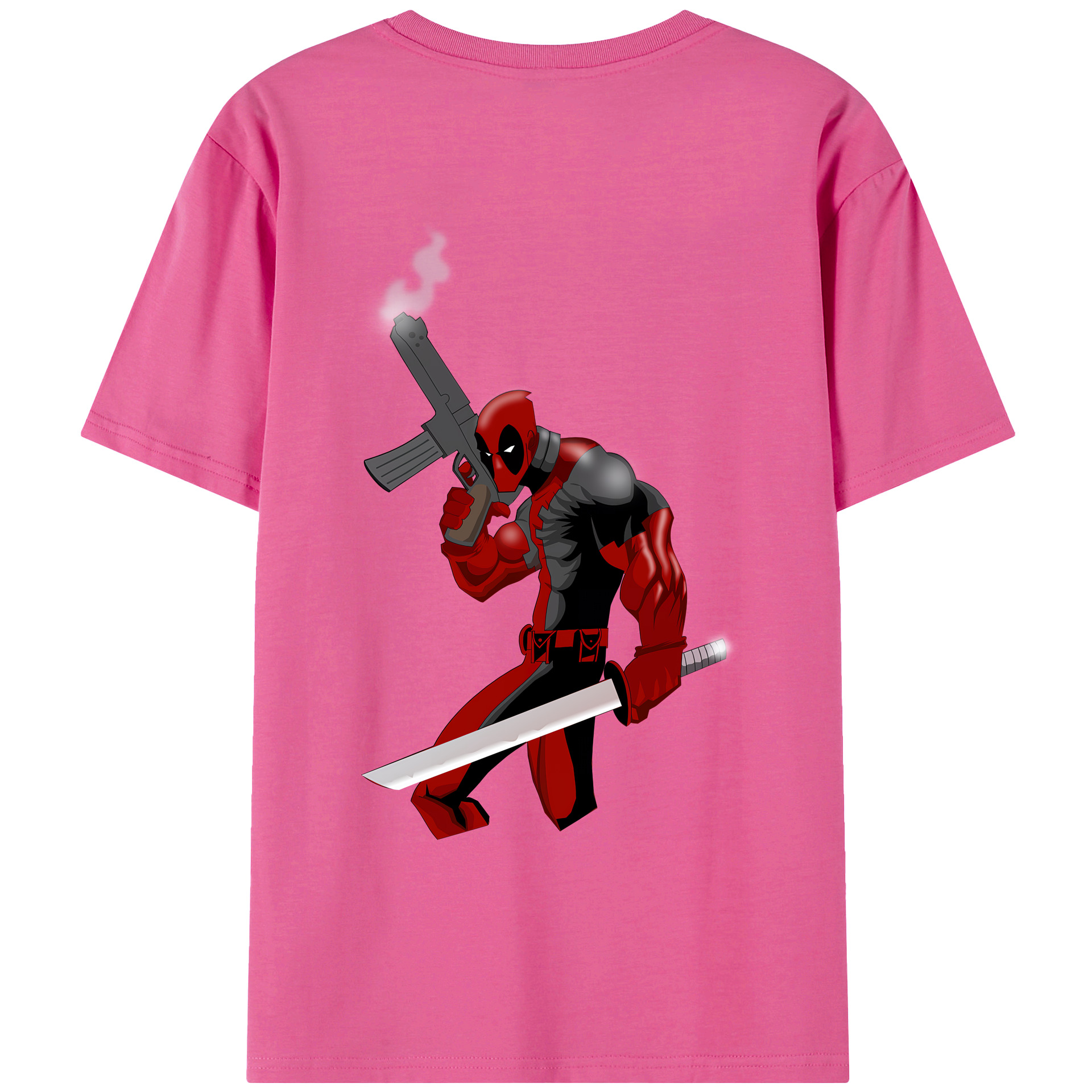 （画像用） Deadpool デッドプール レディース半袖Tシャツ(バックプリント)