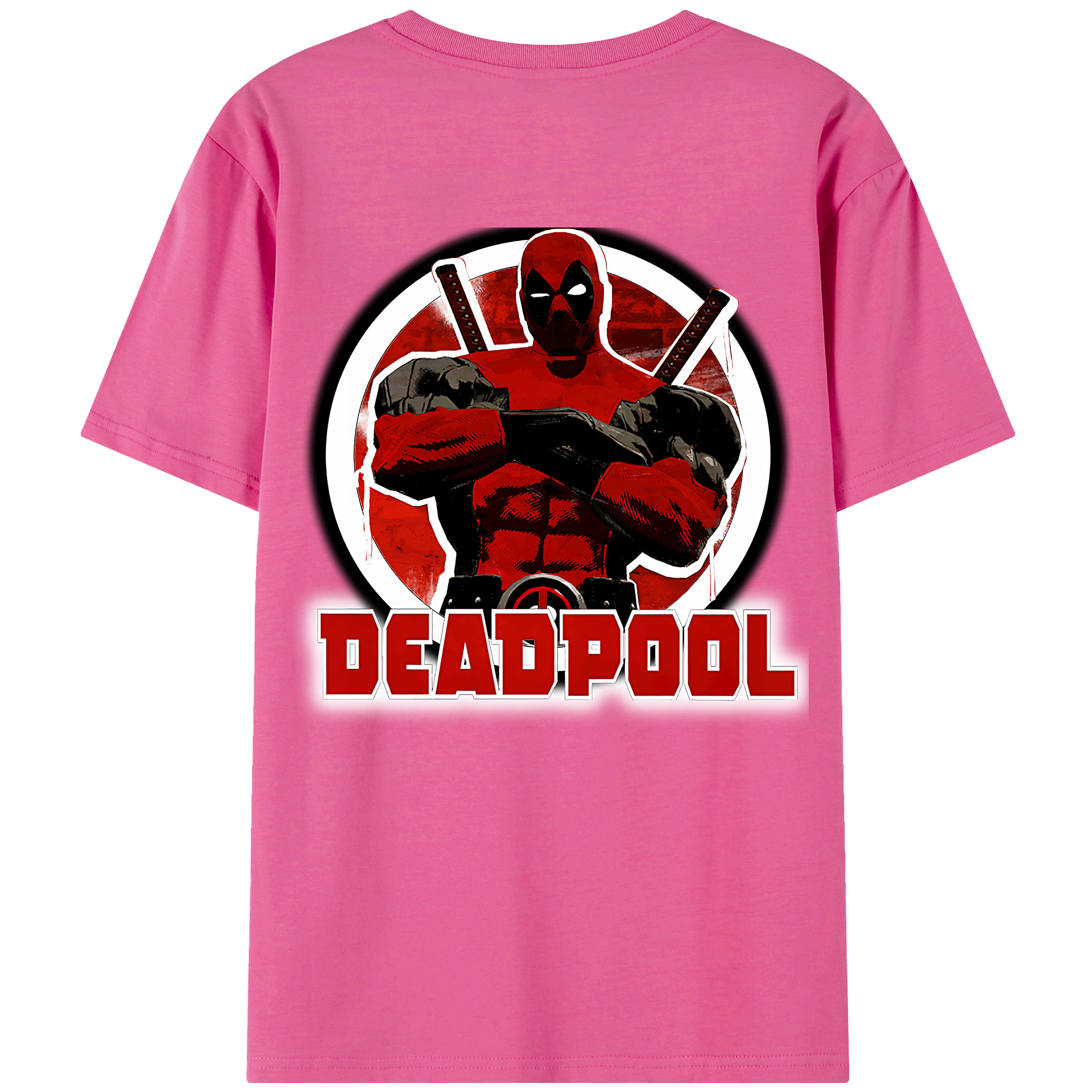（画像用） Deadpool デッドプール レディース半袖Tシャツ(バックプリント)