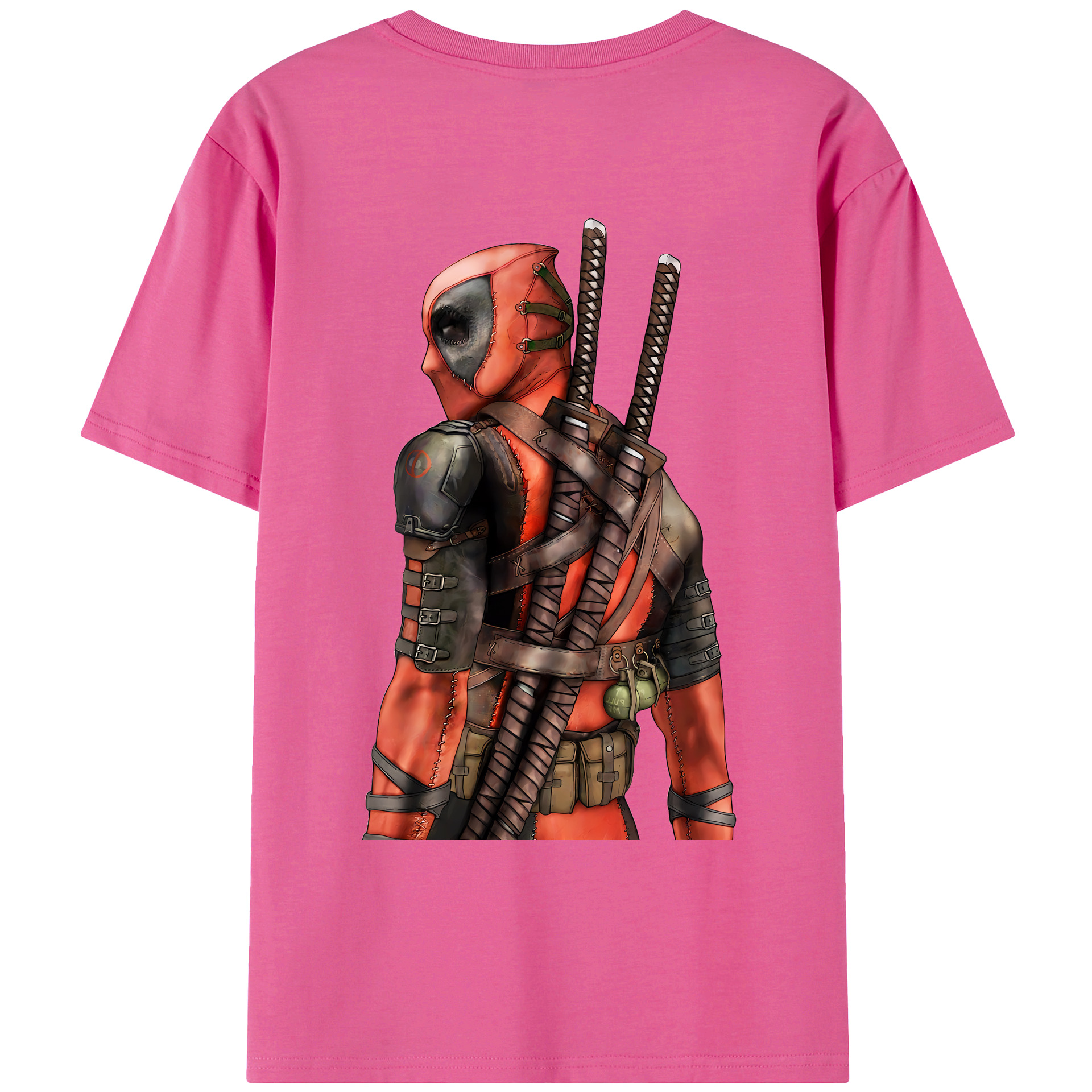（画像用） Deadpool デッドプール レディース半袖Tシャツ(バックプリント)