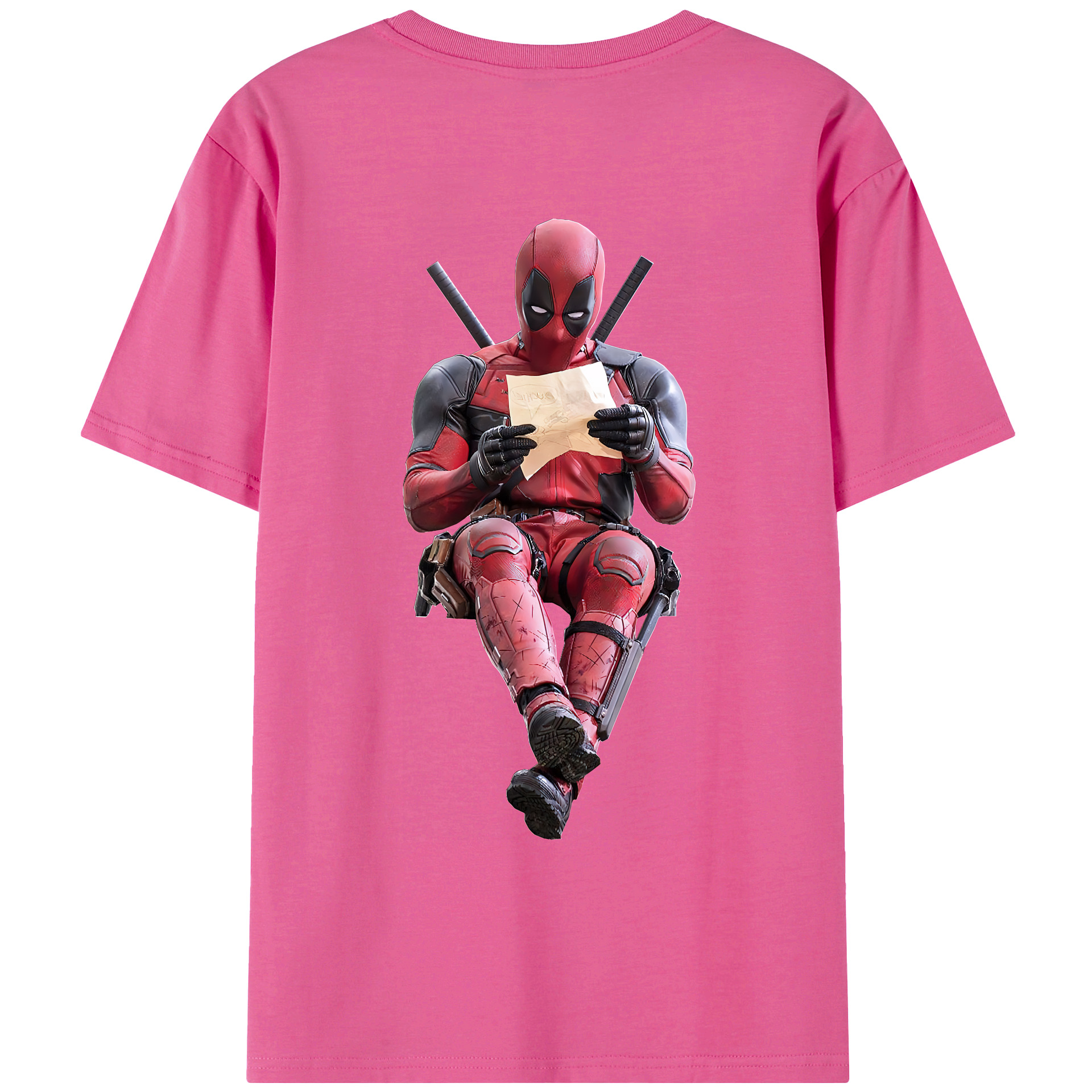 （画像用） Deadpool デッドプール レディース半袖Tシャツ(バックプリント)