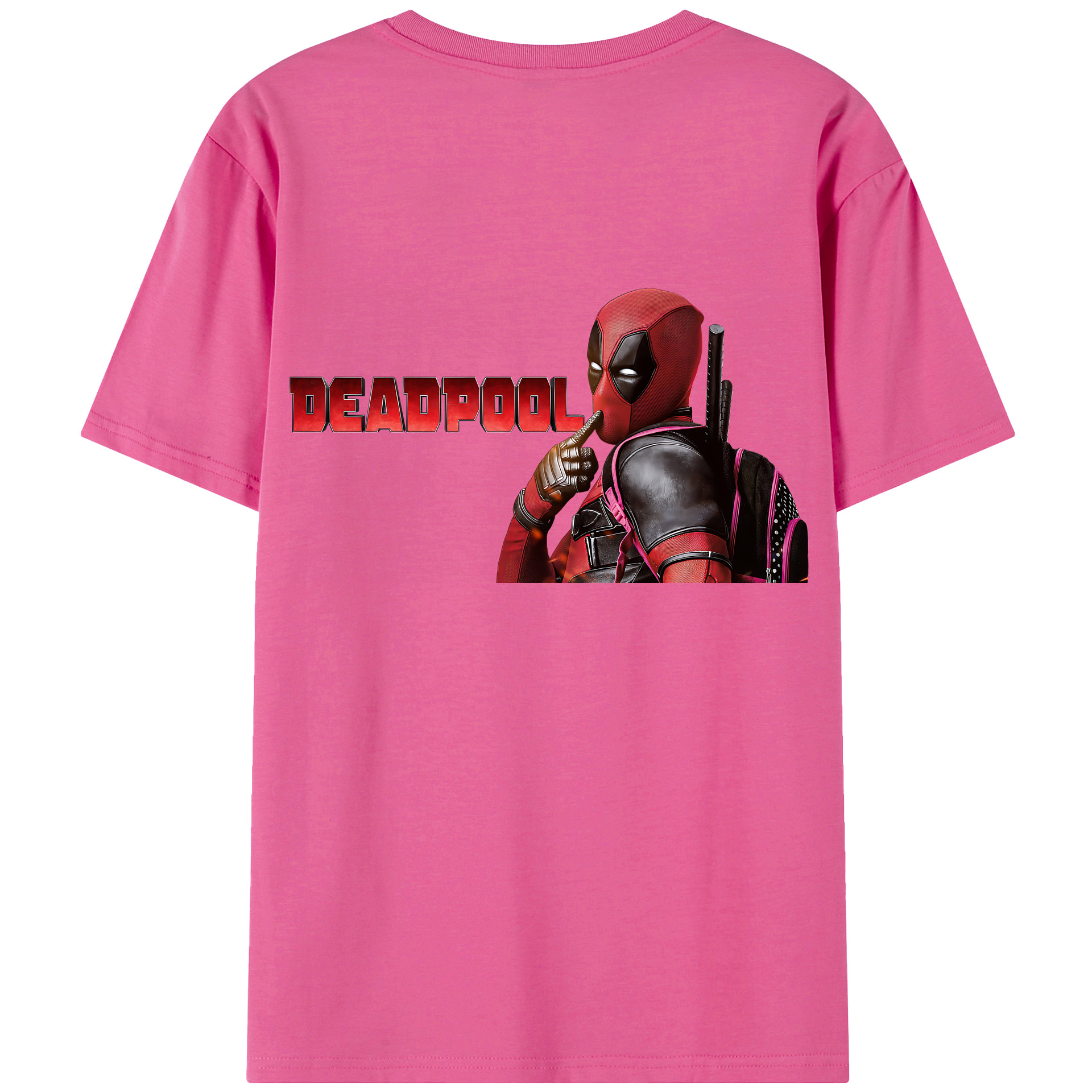 （画像用） Deadpool デッドプール レディース半袖Tシャツ(バックプリント)