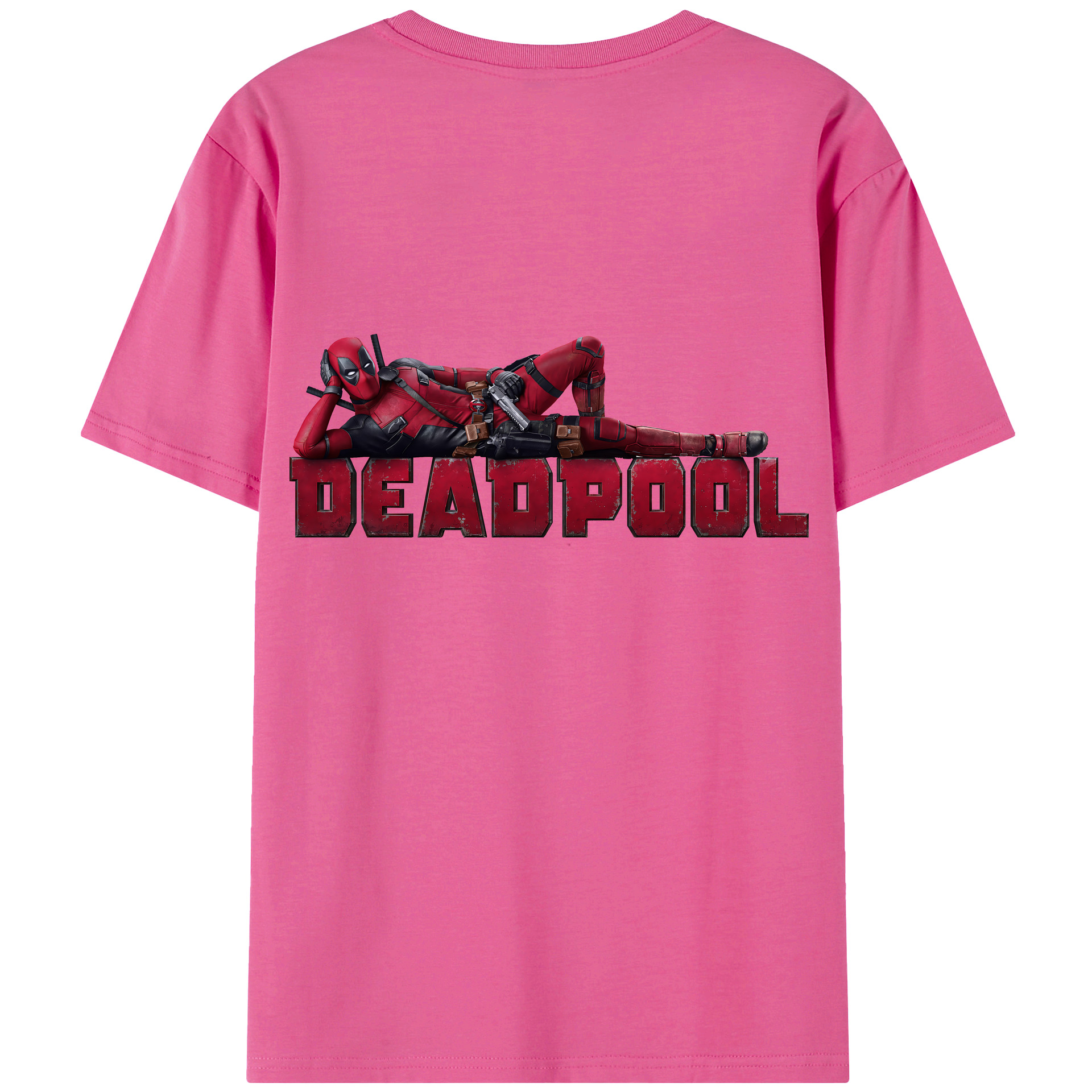 （画像用） Deadpool デッドプール レディース半袖Tシャツ(バックプリント)