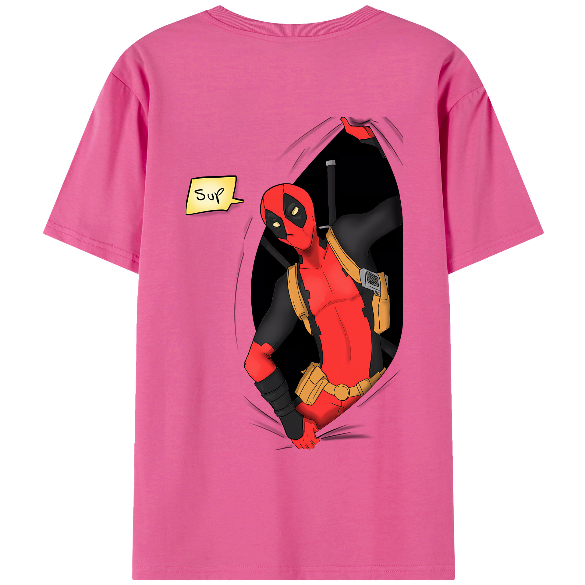 （画像用） Deadpool デッドプール レディース半袖Tシャツ(バックプリント)