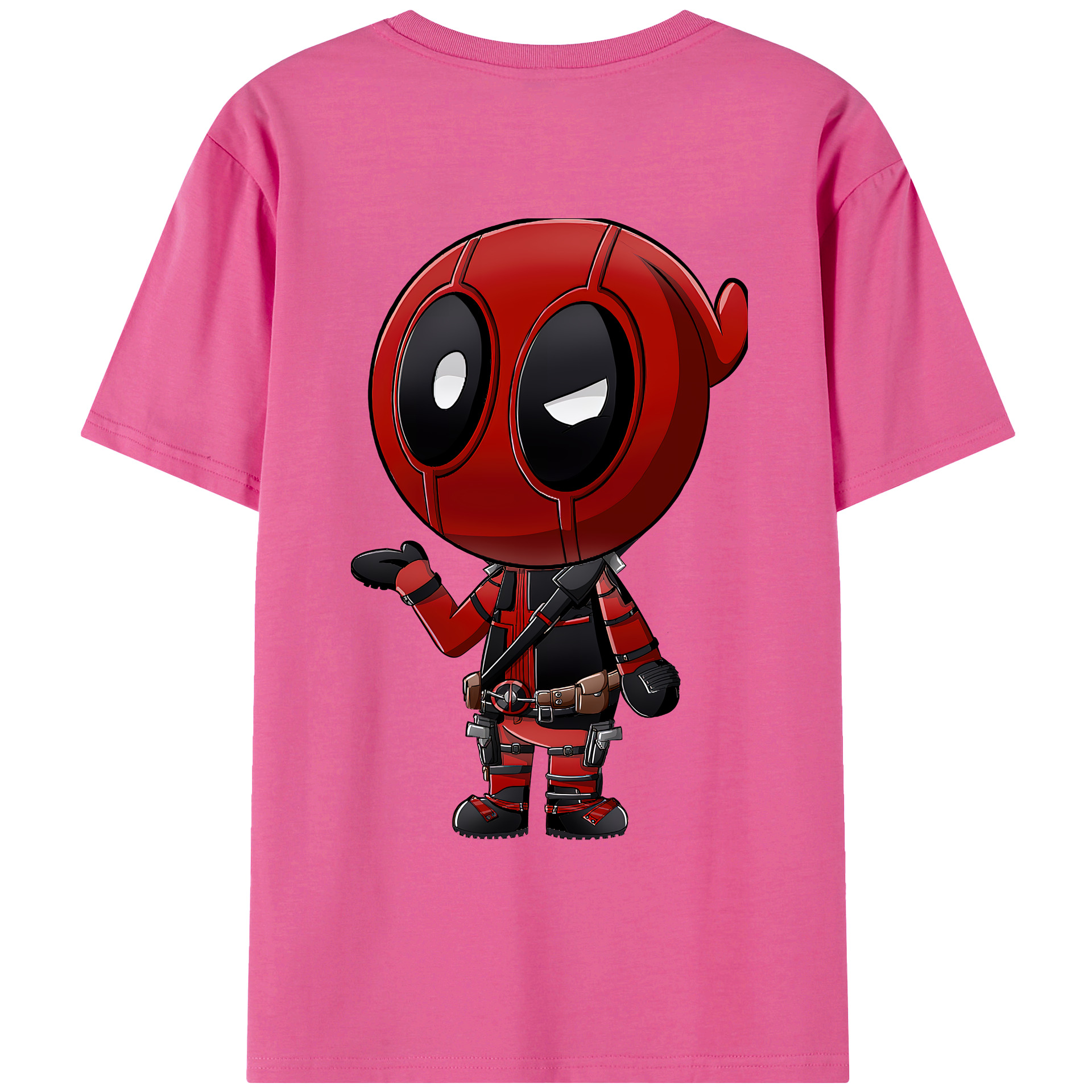（画像用） Deadpool デッドプール レディース半袖Tシャツ(バックプリント)