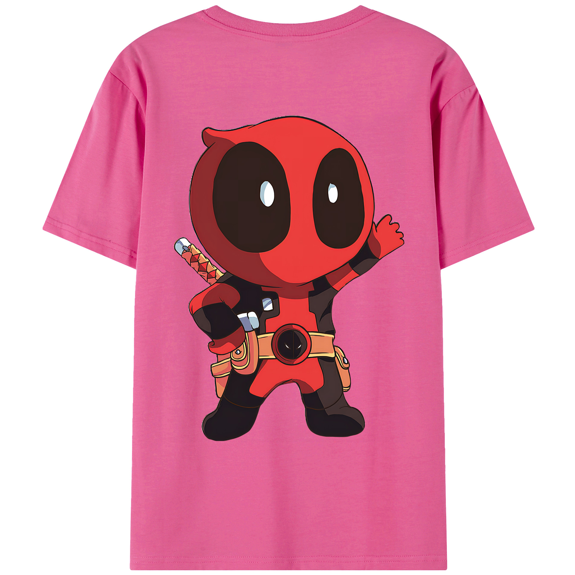 （画像用） Deadpool デッドプール レディース半袖Tシャツ(バックプリント)
