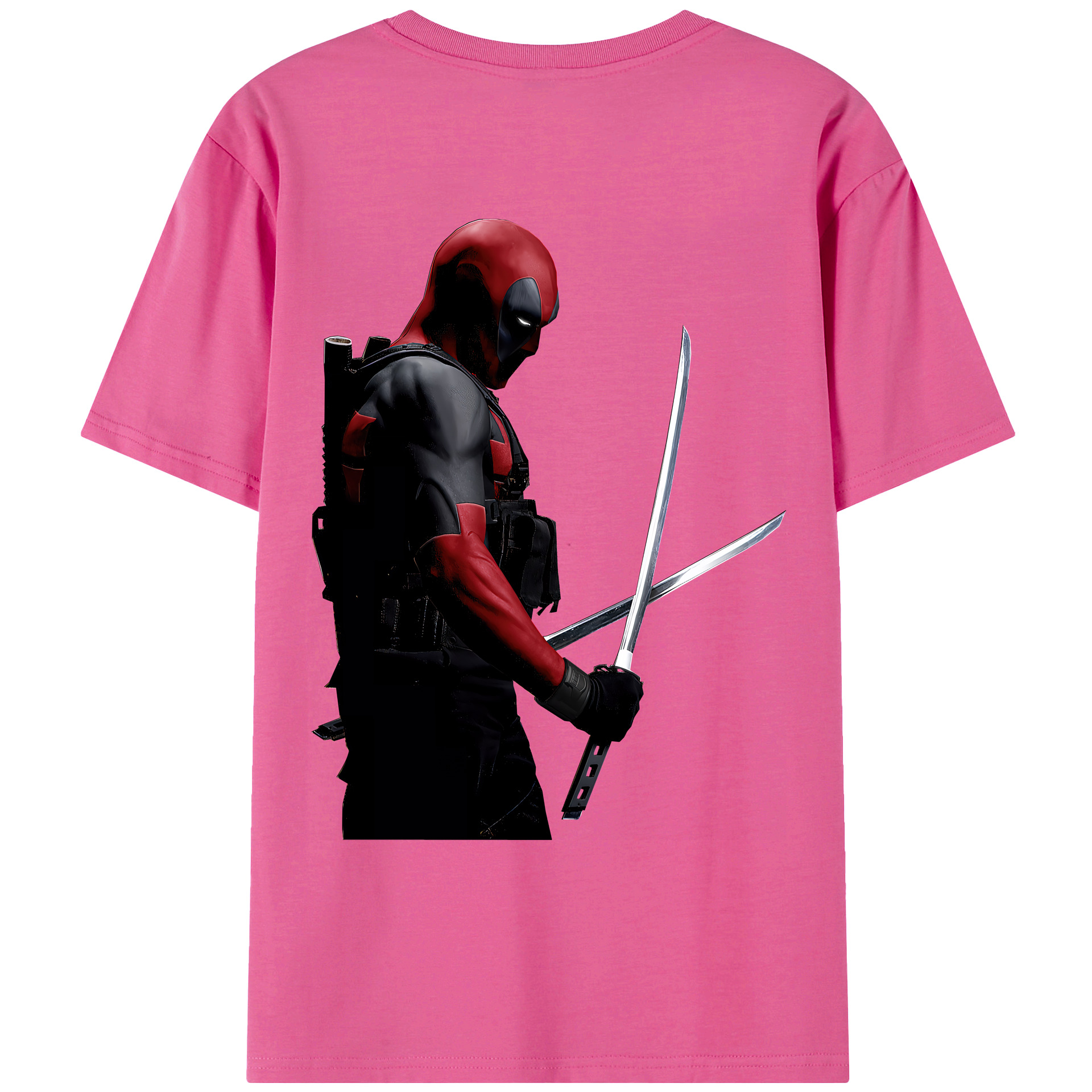 （画像用） Deadpool デッドプール レディース半袖Tシャツ(バックプリント)