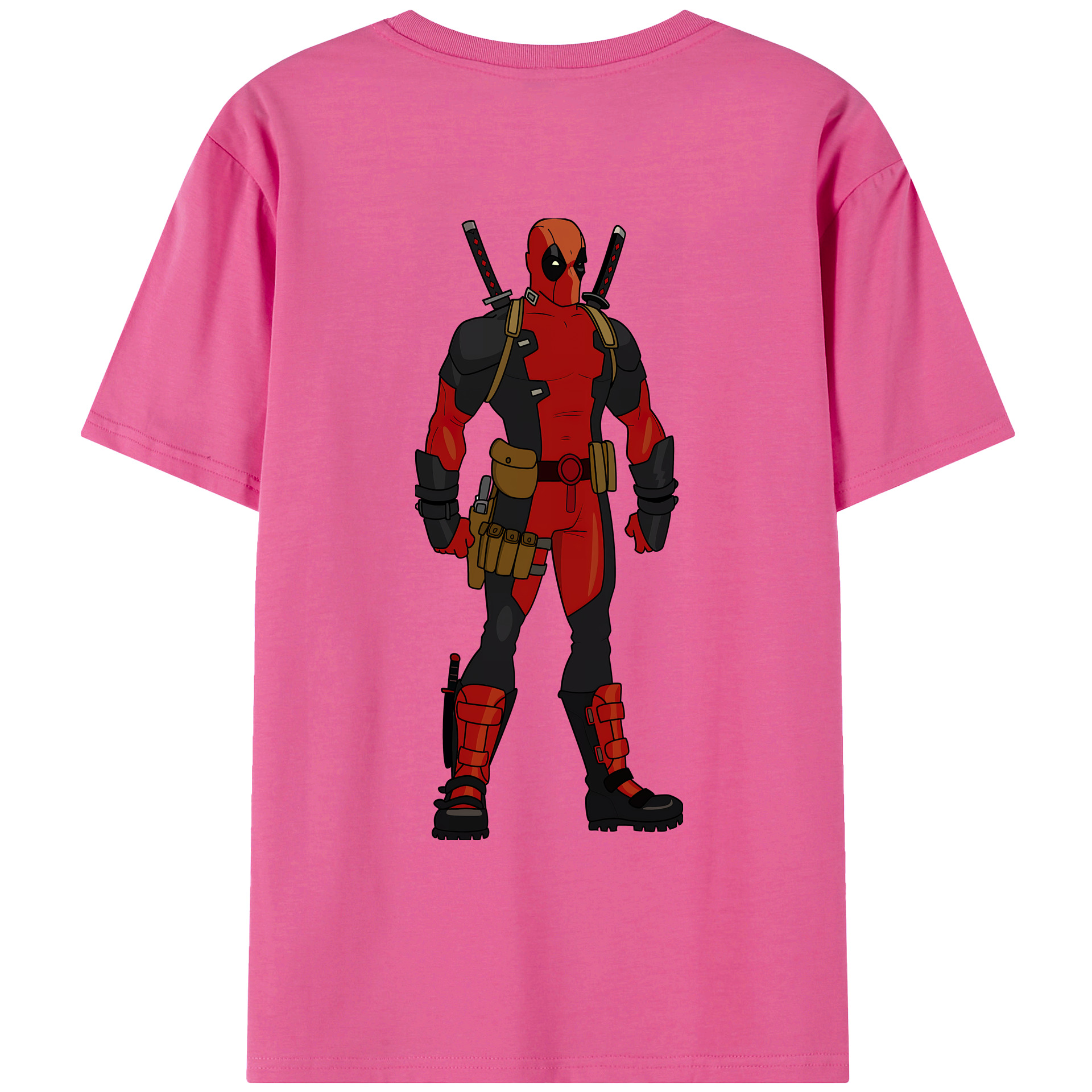 （画像用） Deadpool デッドプール レディース半袖Tシャツ(バックプリント)