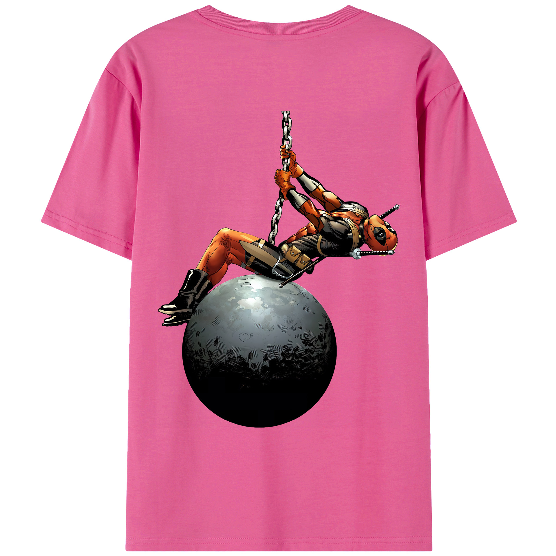 （画像用） Deadpool デッドプール レディース半袖Tシャツ(バックプリント)