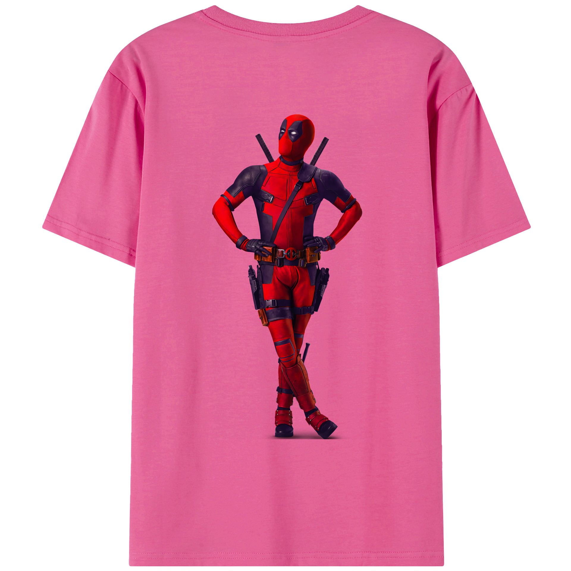 （画像用） Deadpool デッドプール レディース半袖Tシャツ(バックプリント)