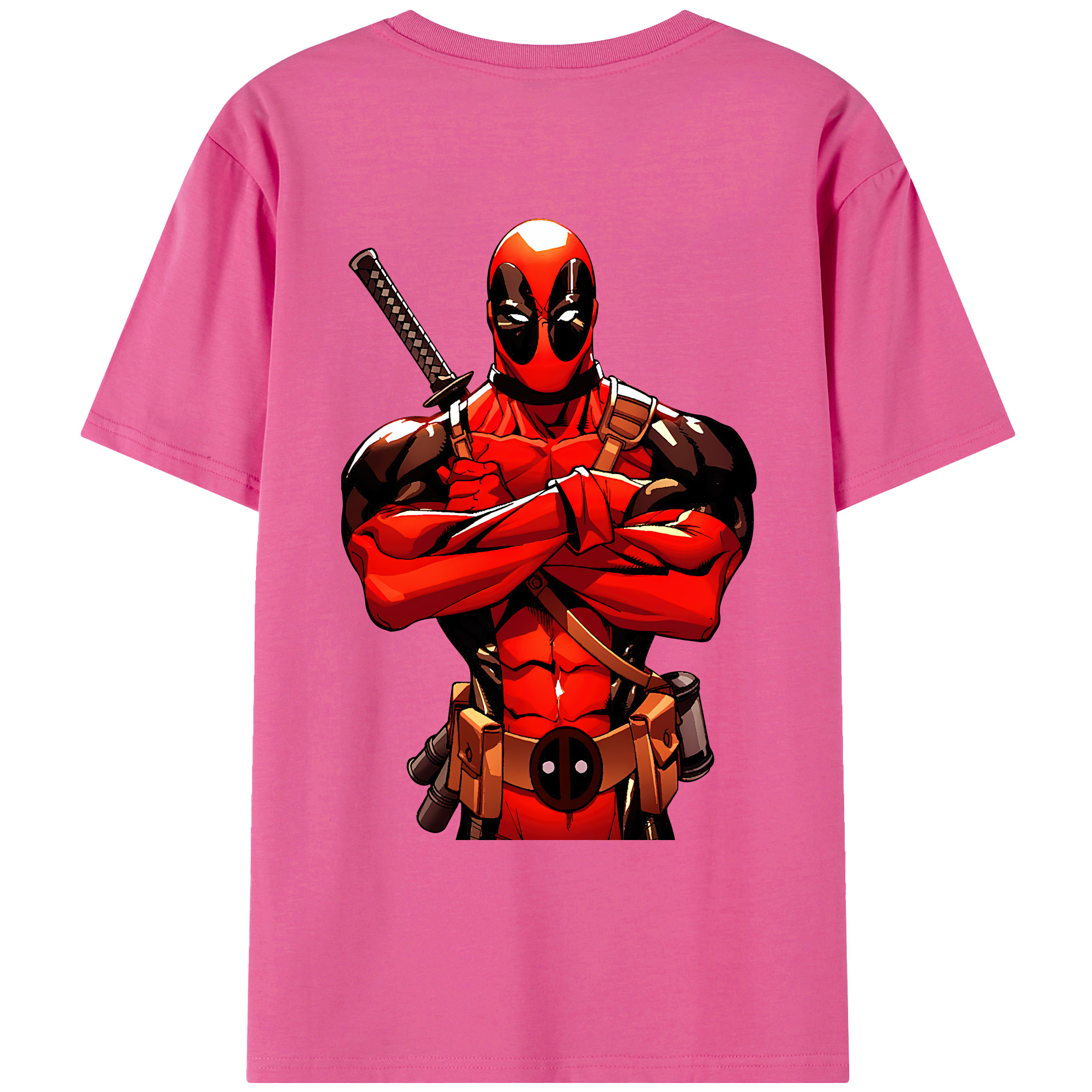 （画像用） Deadpool デッドプール レディース半袖Tシャツ(バックプリント)