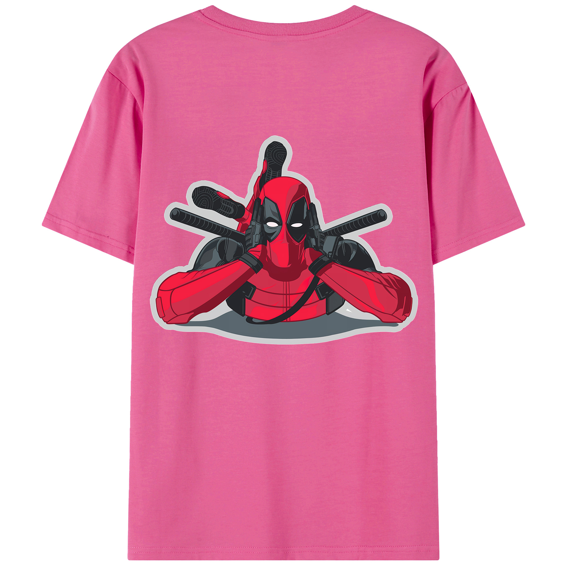 （画像用） Deadpool デッドプール レディース半袖Tシャツ(バックプリント)
