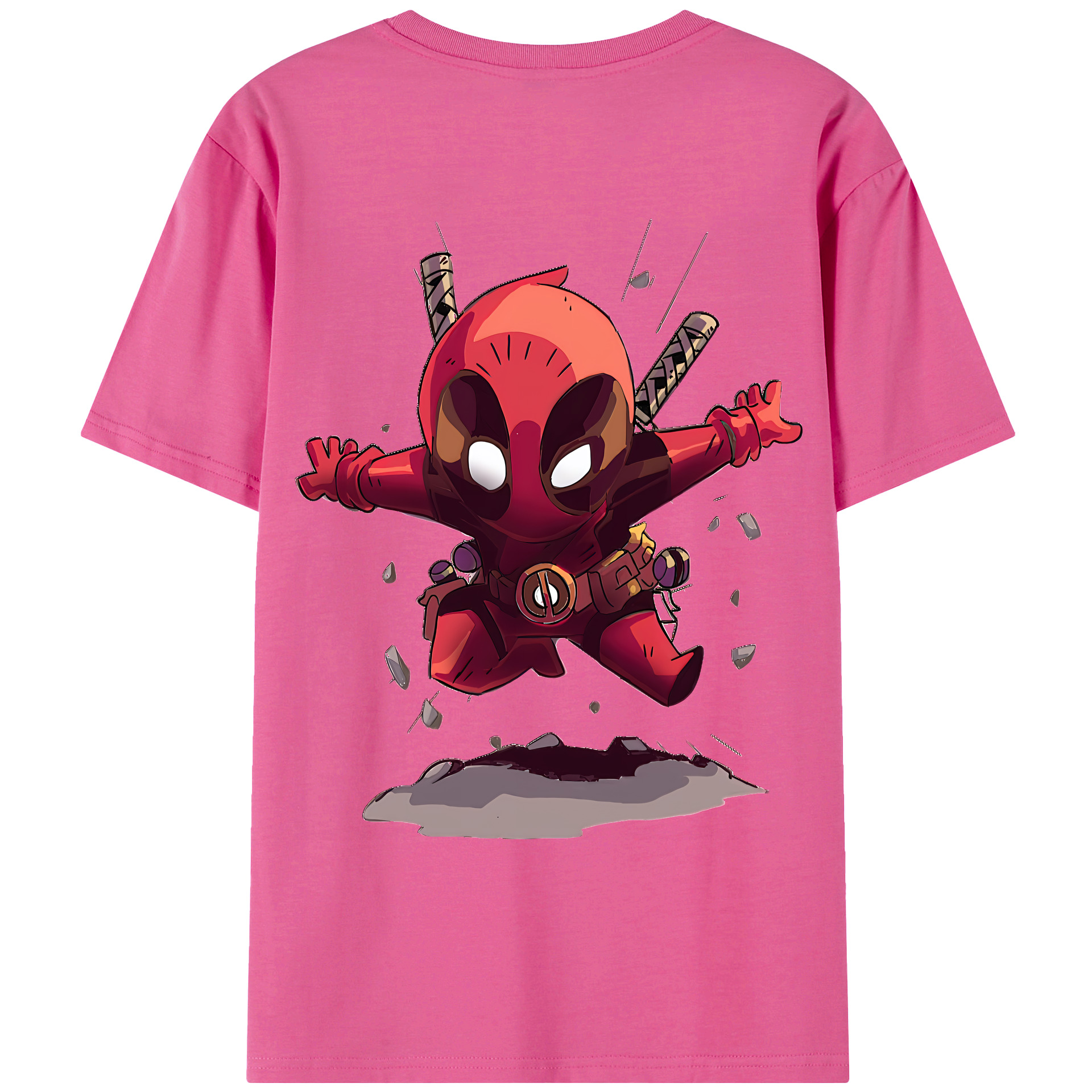 （画像用） Deadpool デッドプール レディース半袖Tシャツ(バックプリント)