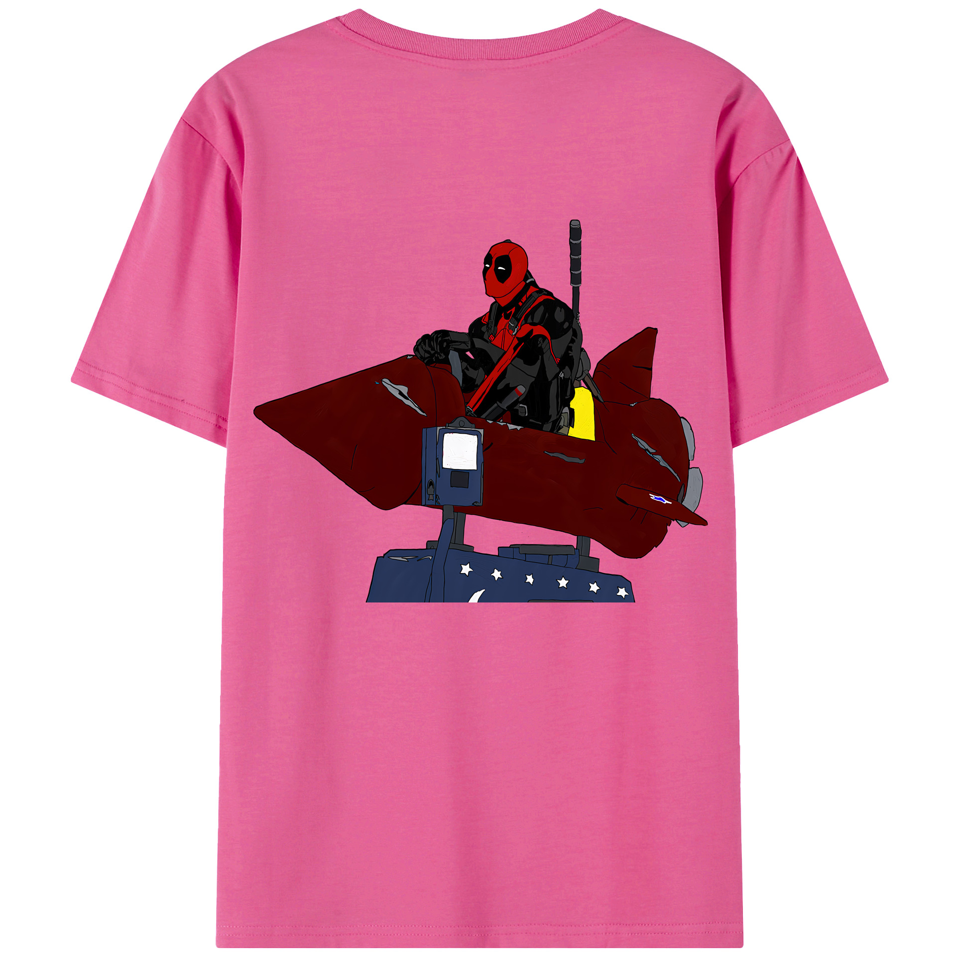 （画像用） Deadpool デッドプール レディース半袖Tシャツ(バックプリント)