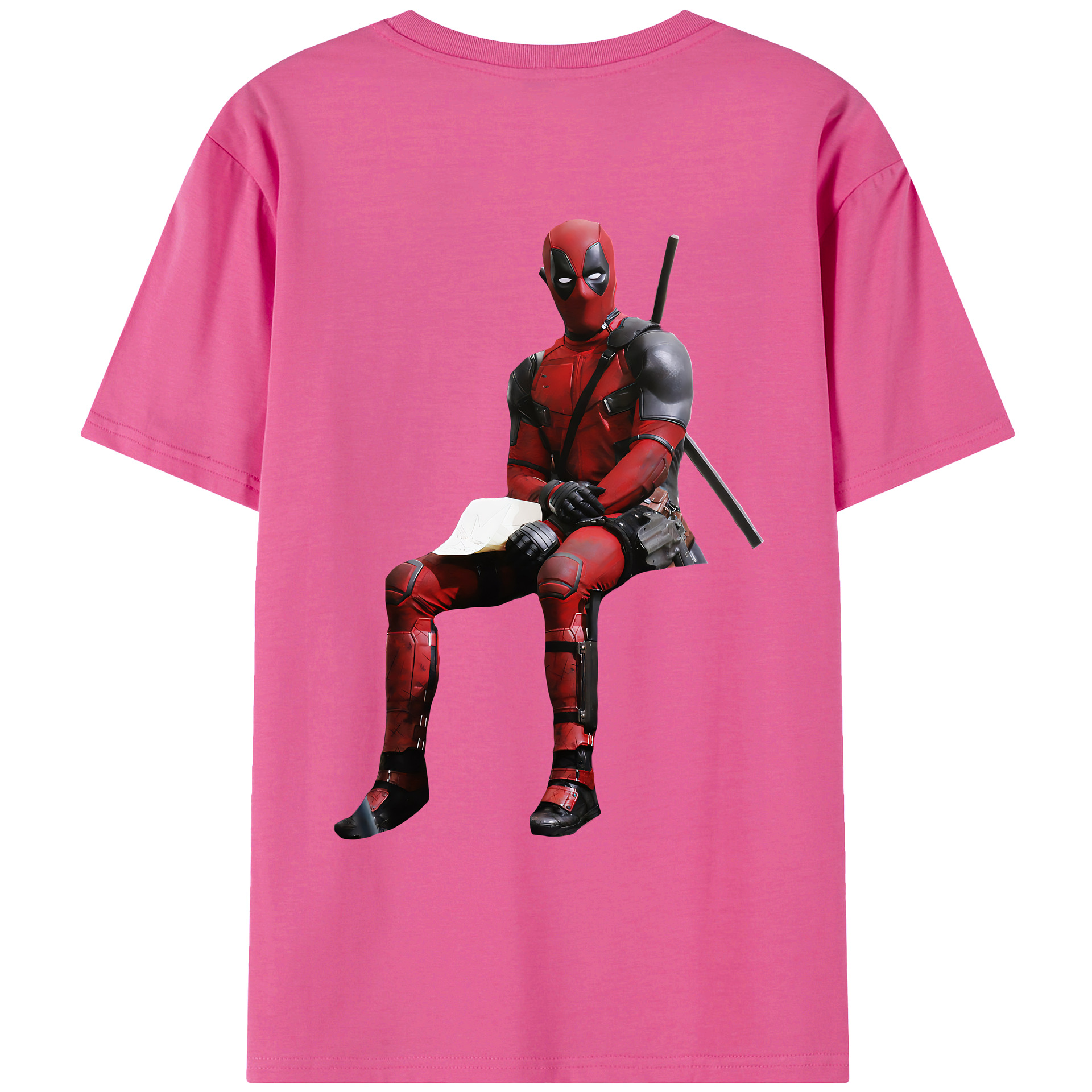 （画像用） Deadpool デッドプール レディース半袖Tシャツ(バックプリント)