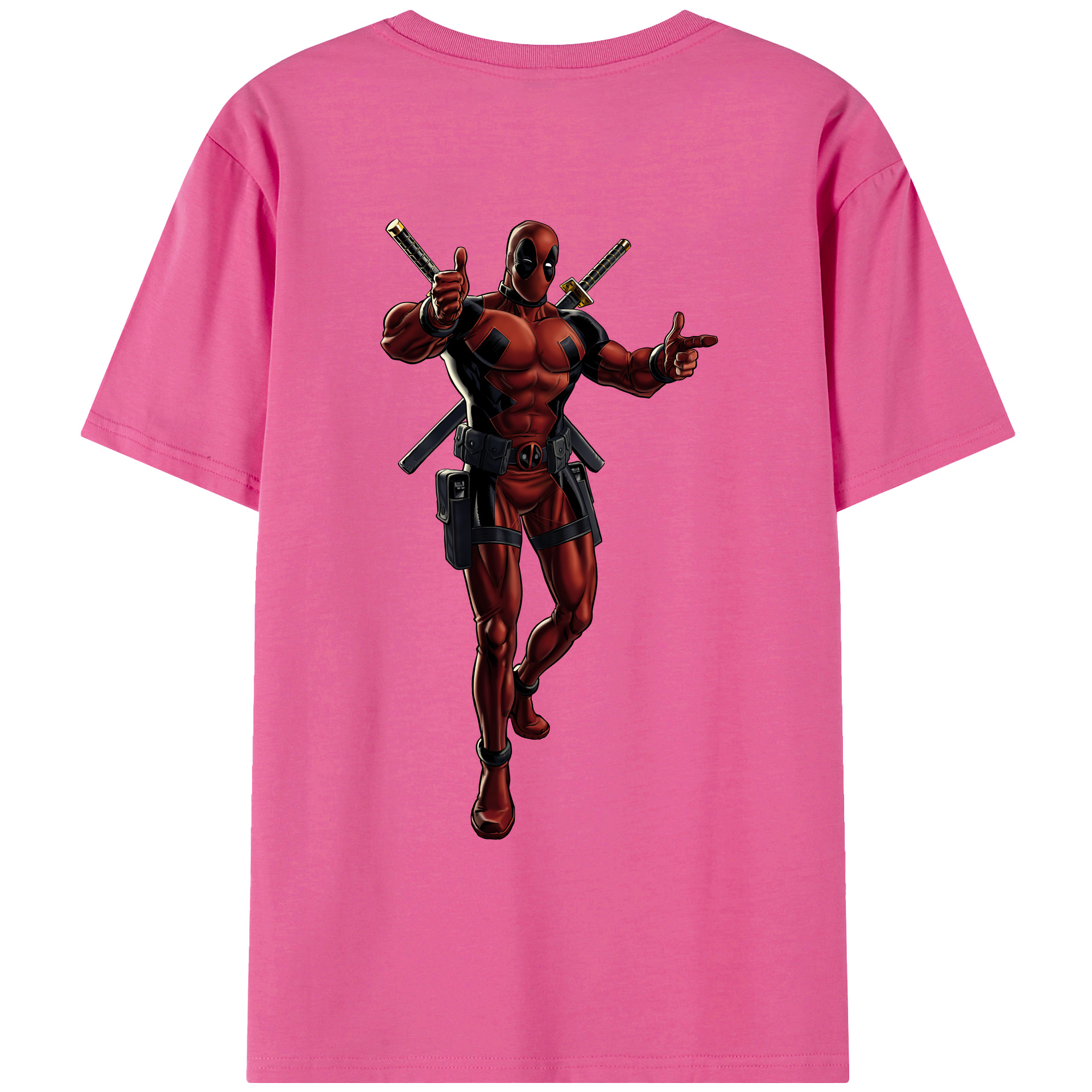 （画像用） Deadpool デッドプール レディース半袖Tシャツ(バックプリント)