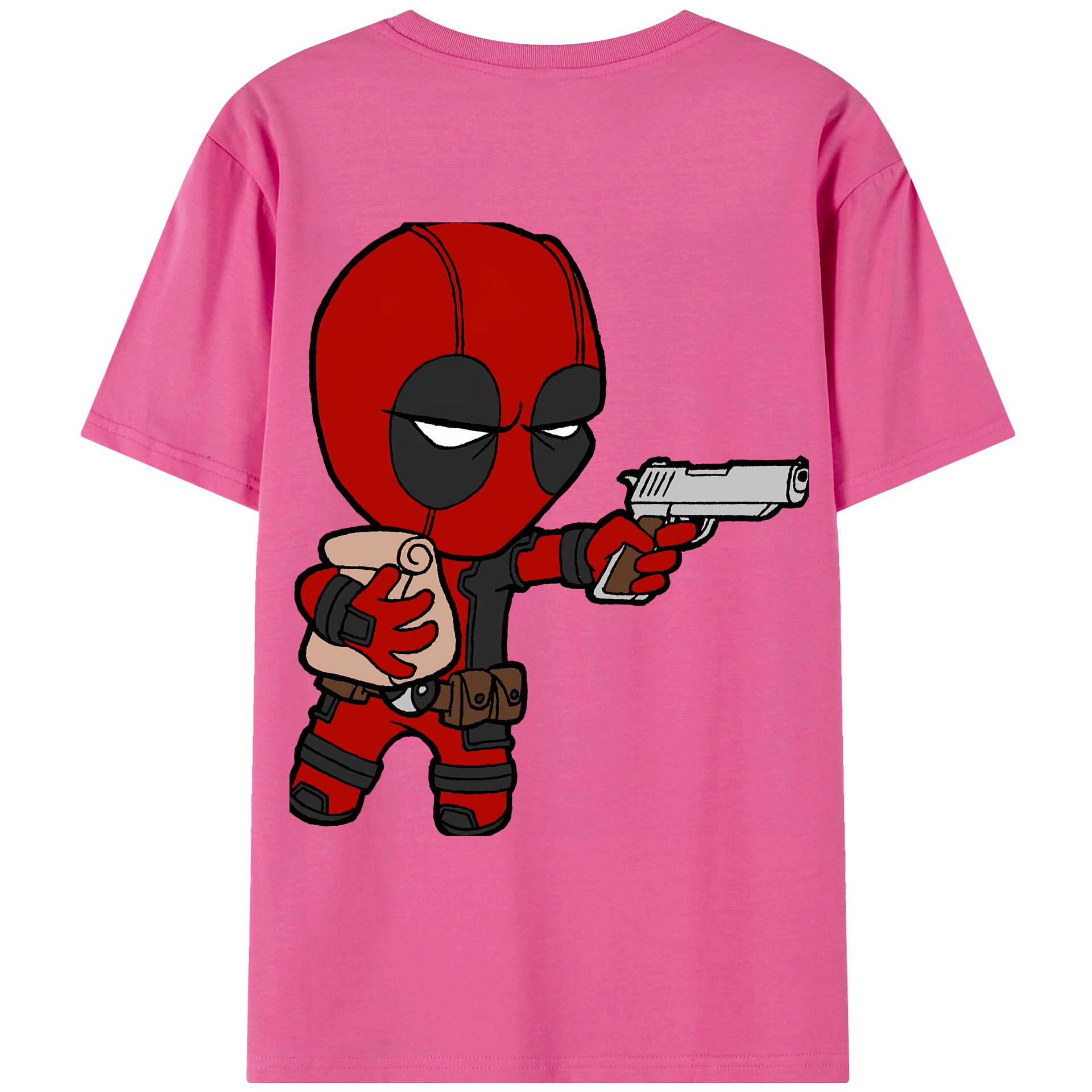 （画像用） Deadpool デッドプール レディース半袖Tシャツ(バックプリント)