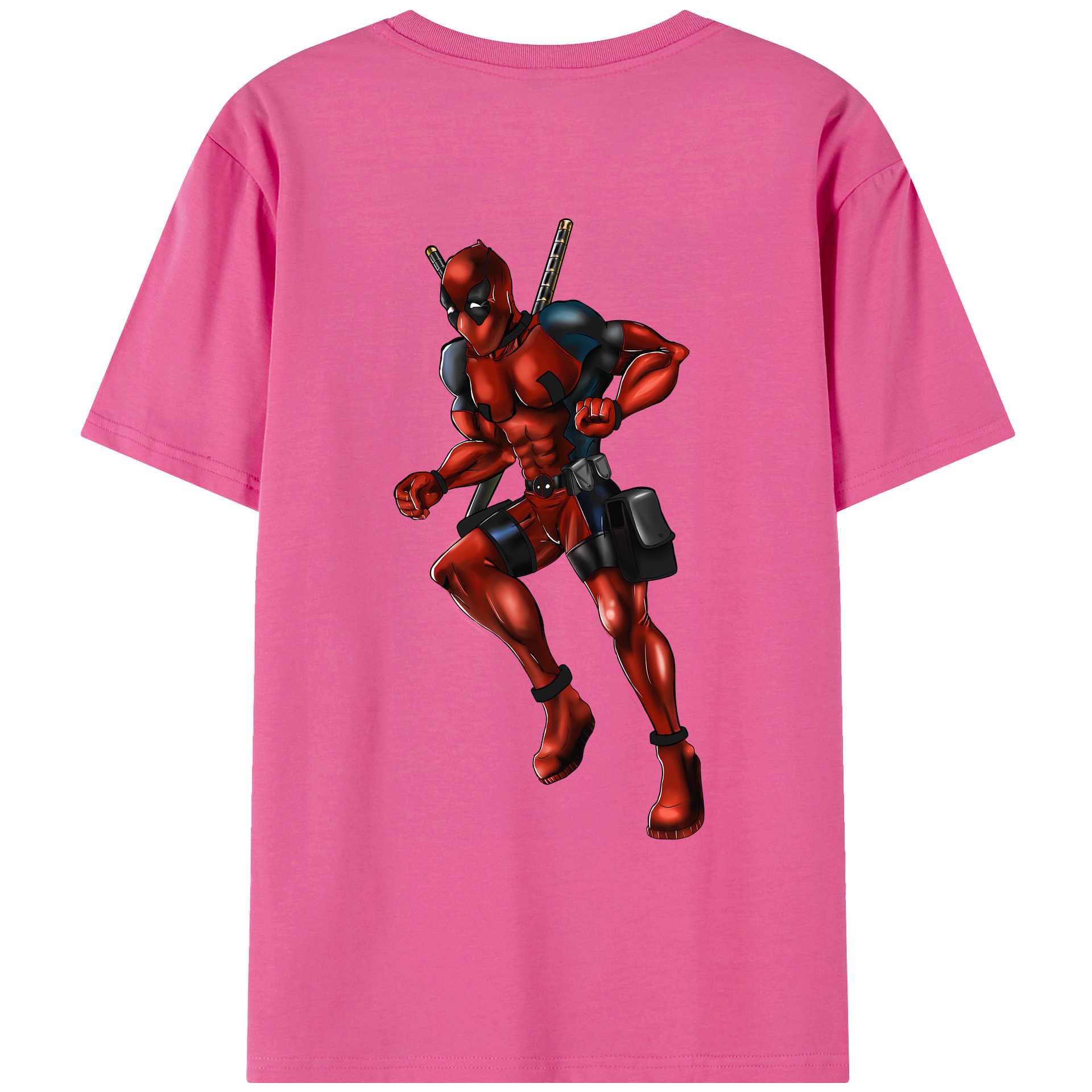 （画像用） Deadpool デッドプール レディース半袖Tシャツ(バックプリント)