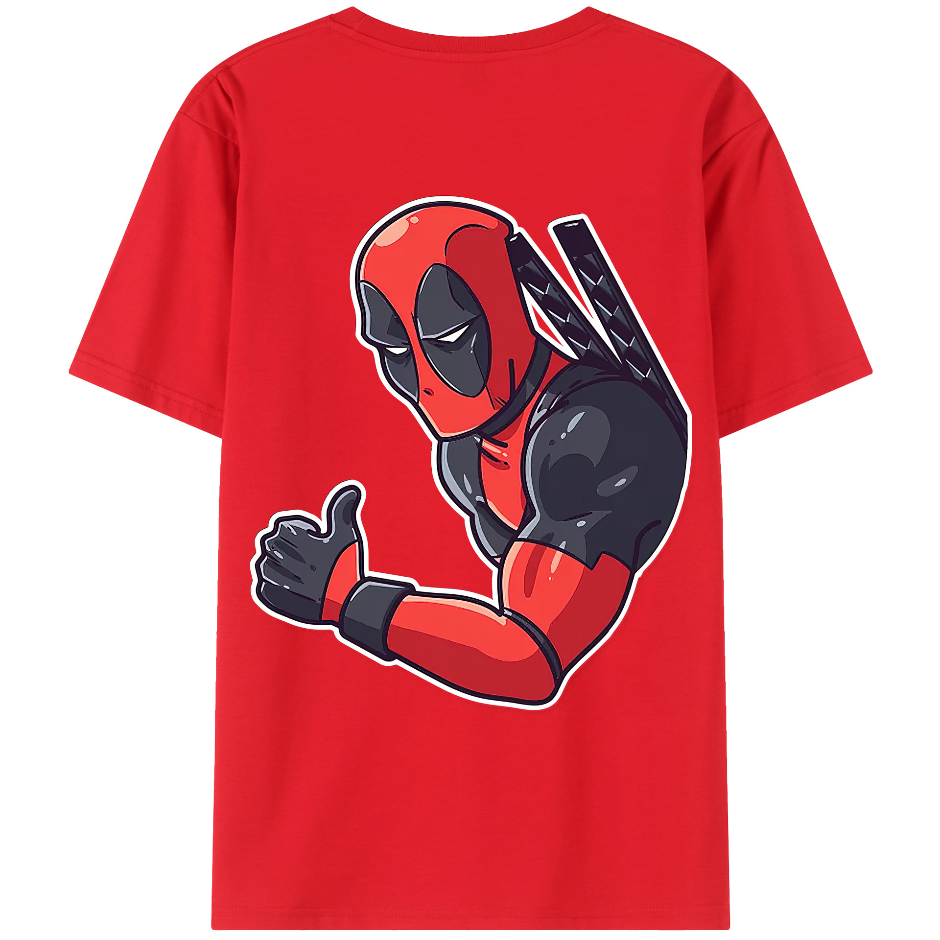 （画像用） Deadpool デッドプール レディース半袖Tシャツ(バックプリント)