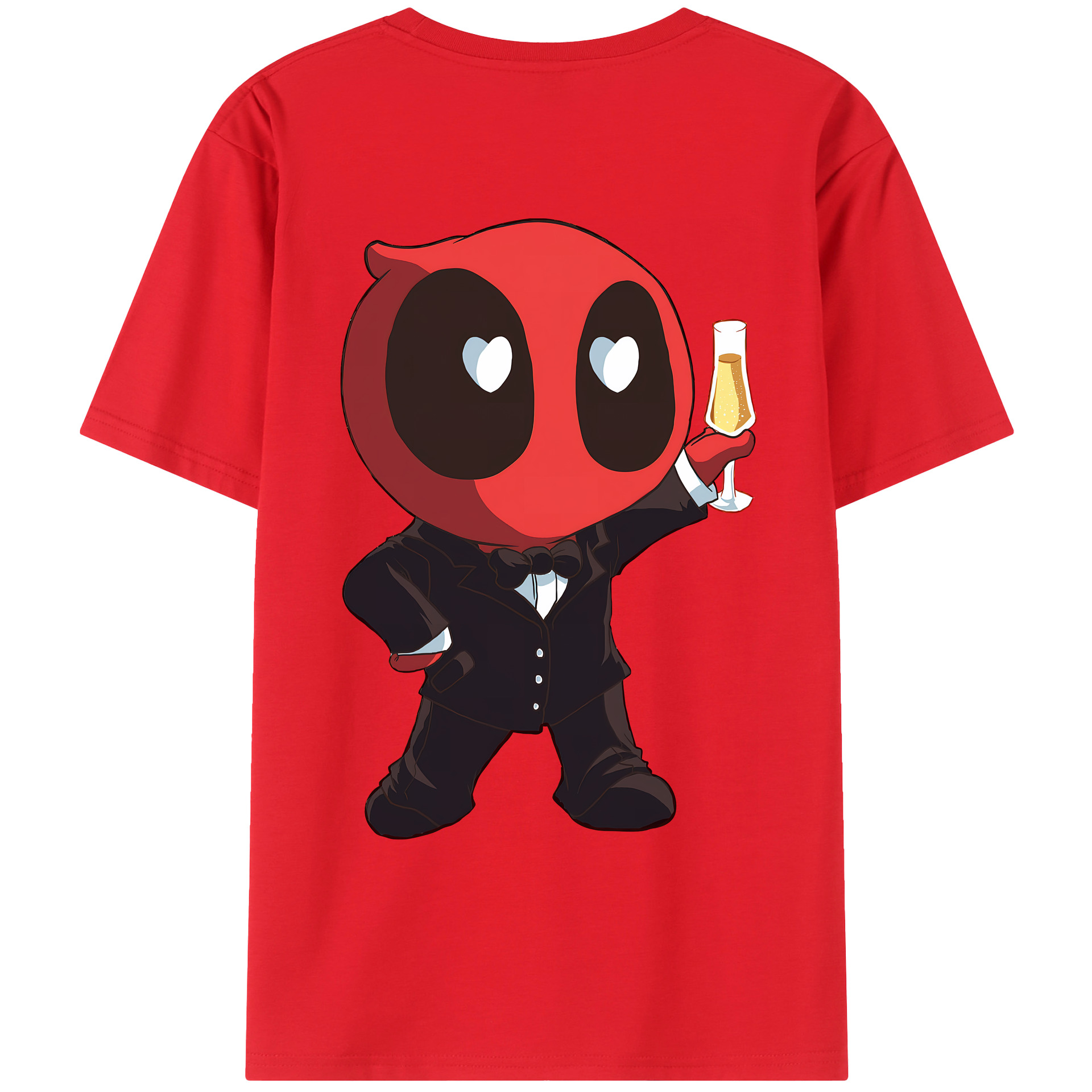（画像用） Deadpool デッドプール レディース半袖Tシャツ(バックプリント)