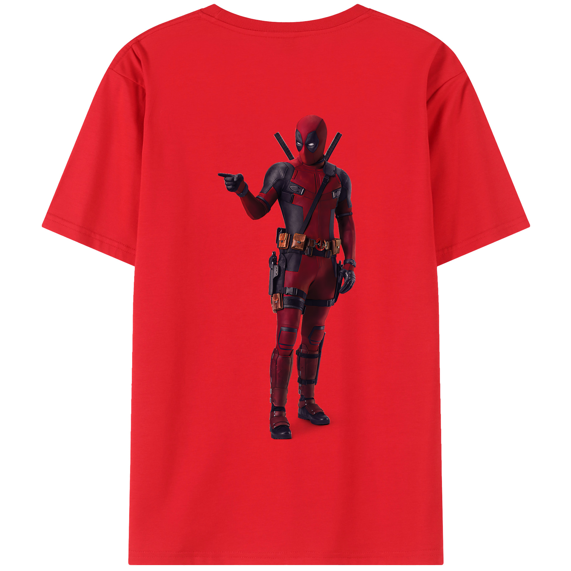 （画像用） Deadpool デッドプール レディース半袖Tシャツ(バックプリント)
