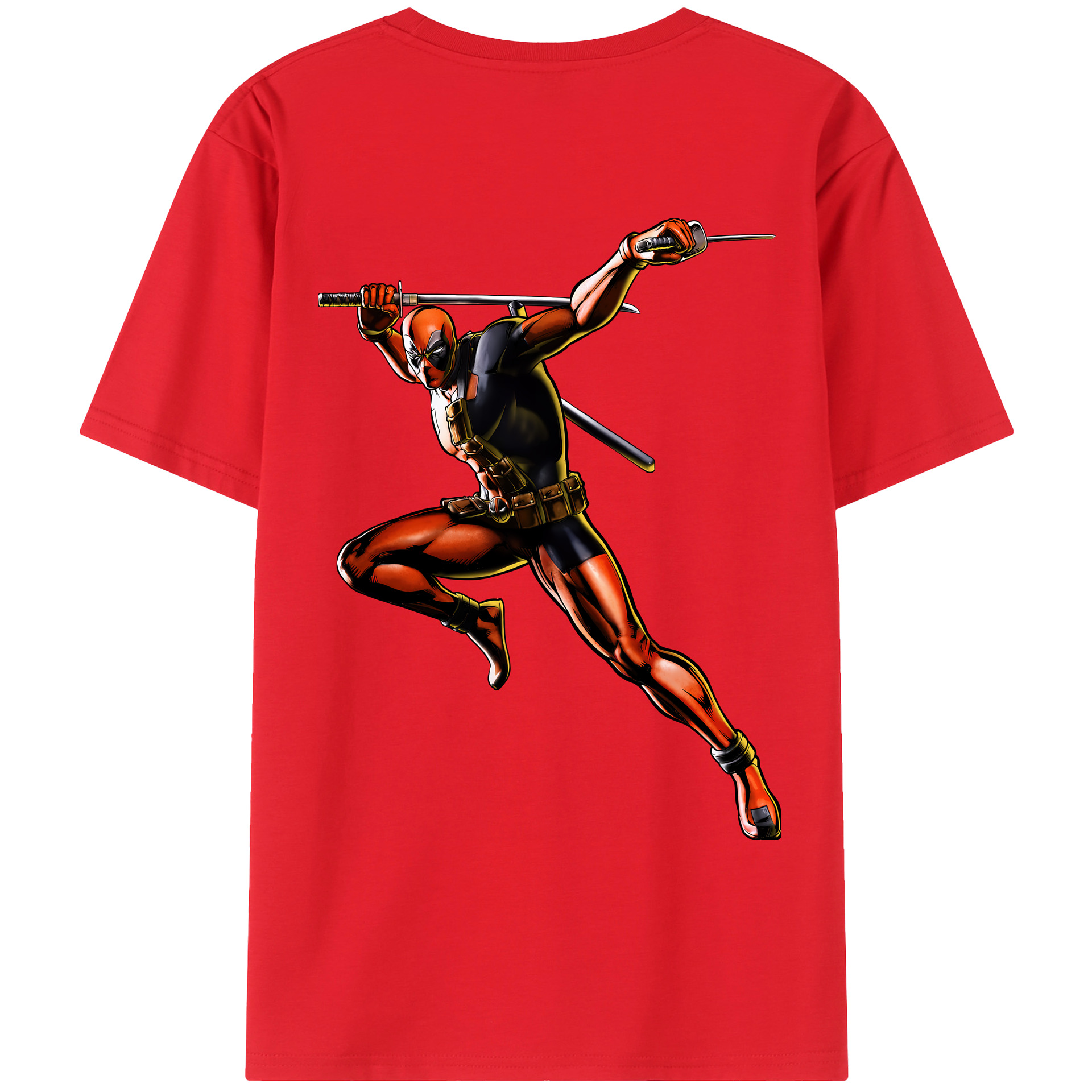 （画像用） Deadpool デッドプール レディース半袖Tシャツ(バックプリント)