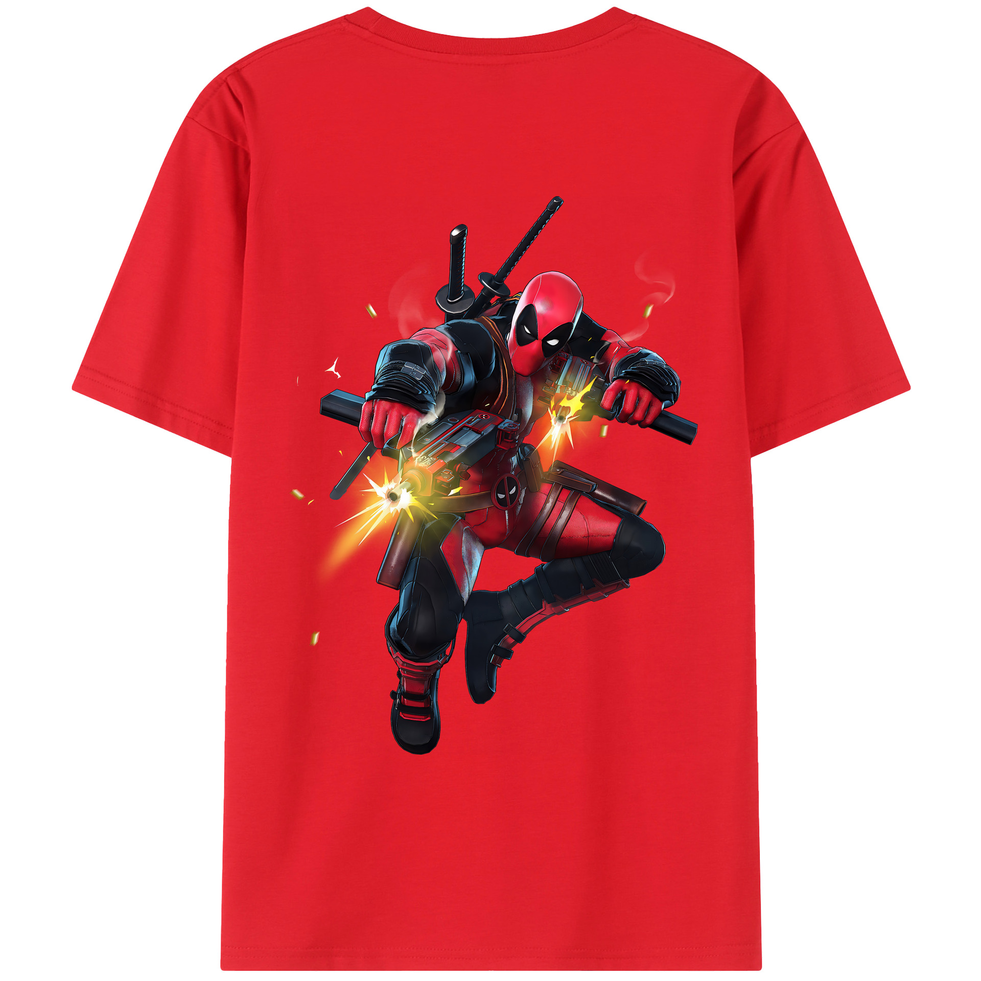 （画像用） Deadpool デッドプール レディース半袖Tシャツ(バックプリント)
