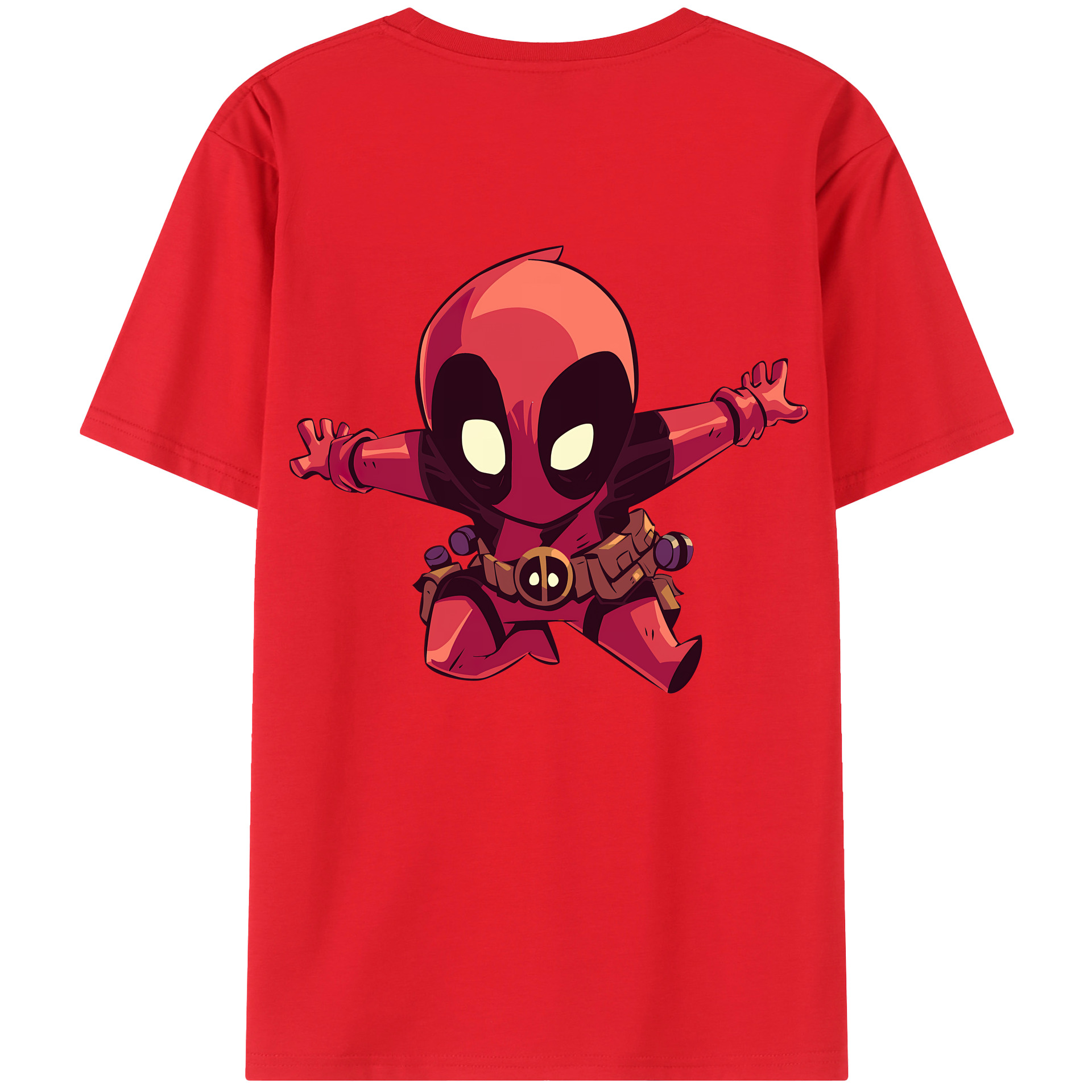 （画像用） Deadpool デッドプール レディース半袖Tシャツ(バックプリント)
