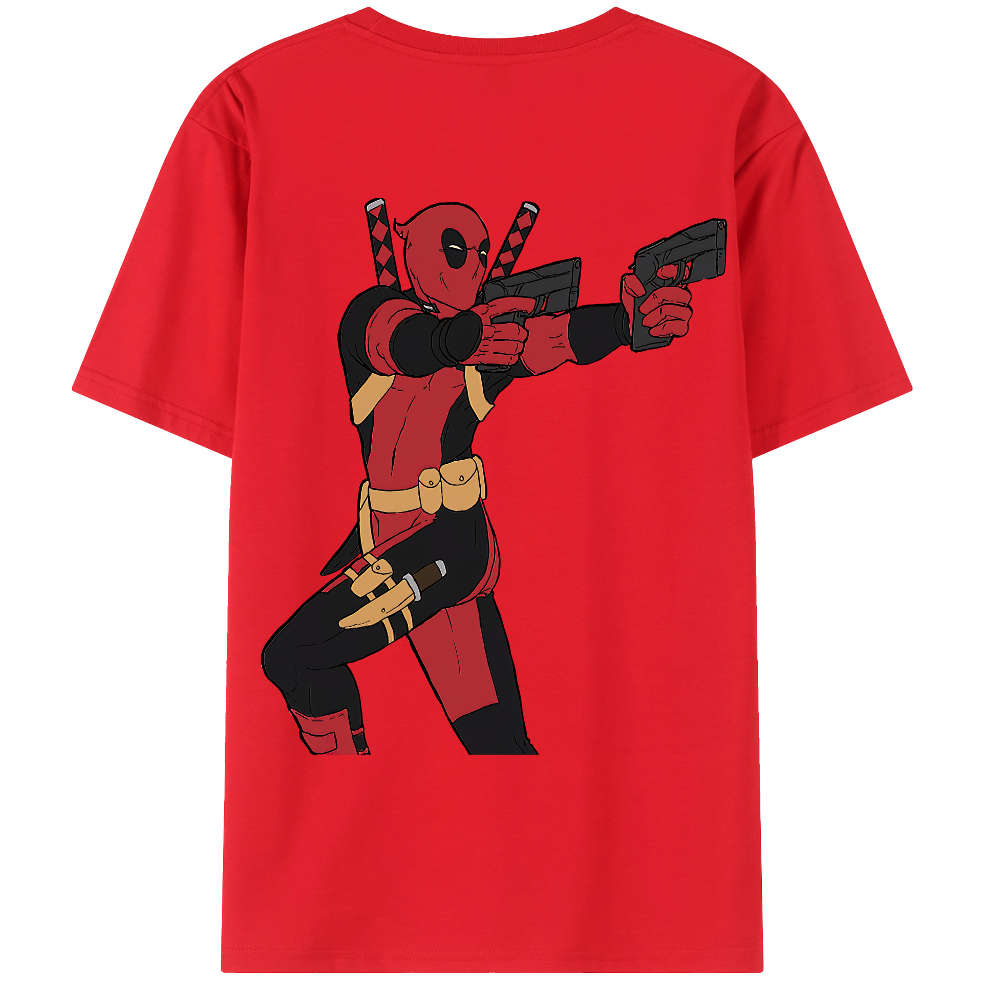 （画像用） Deadpool デッドプール レディース半袖Tシャツ(バックプリント)
