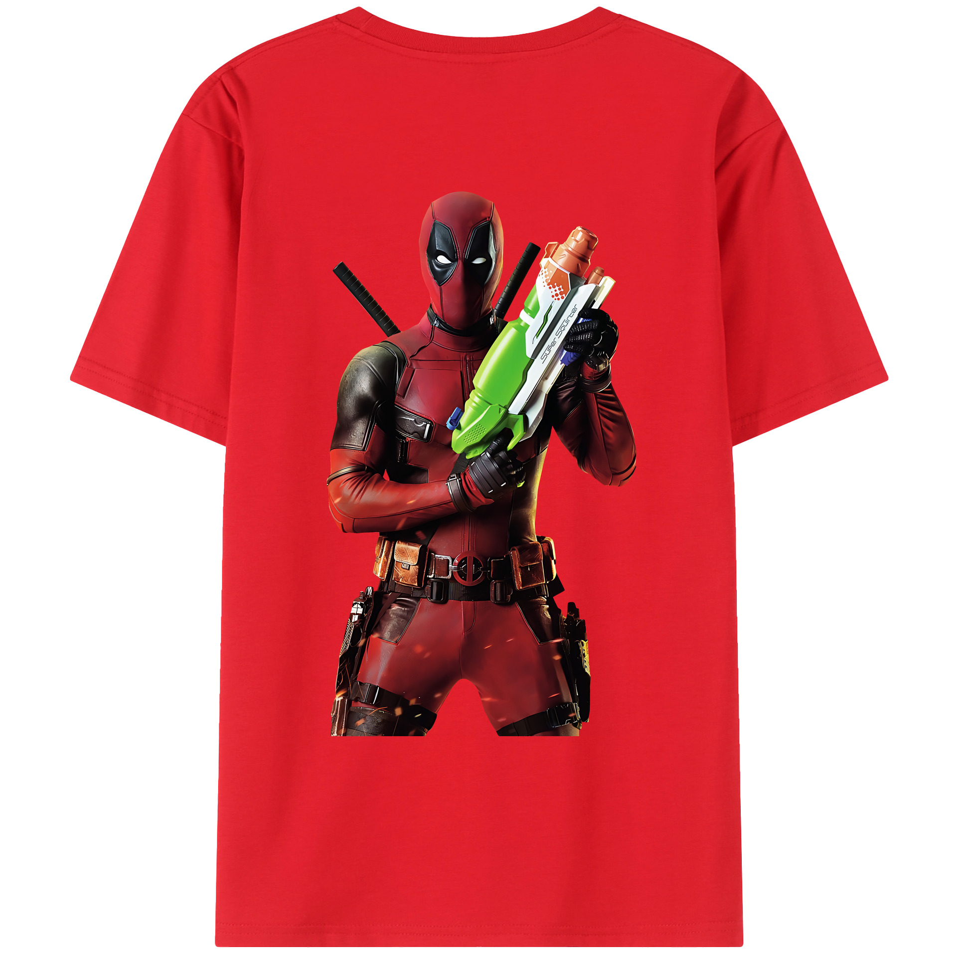 （画像用） Deadpool デッドプール レディース半袖Tシャツ(バックプリント)