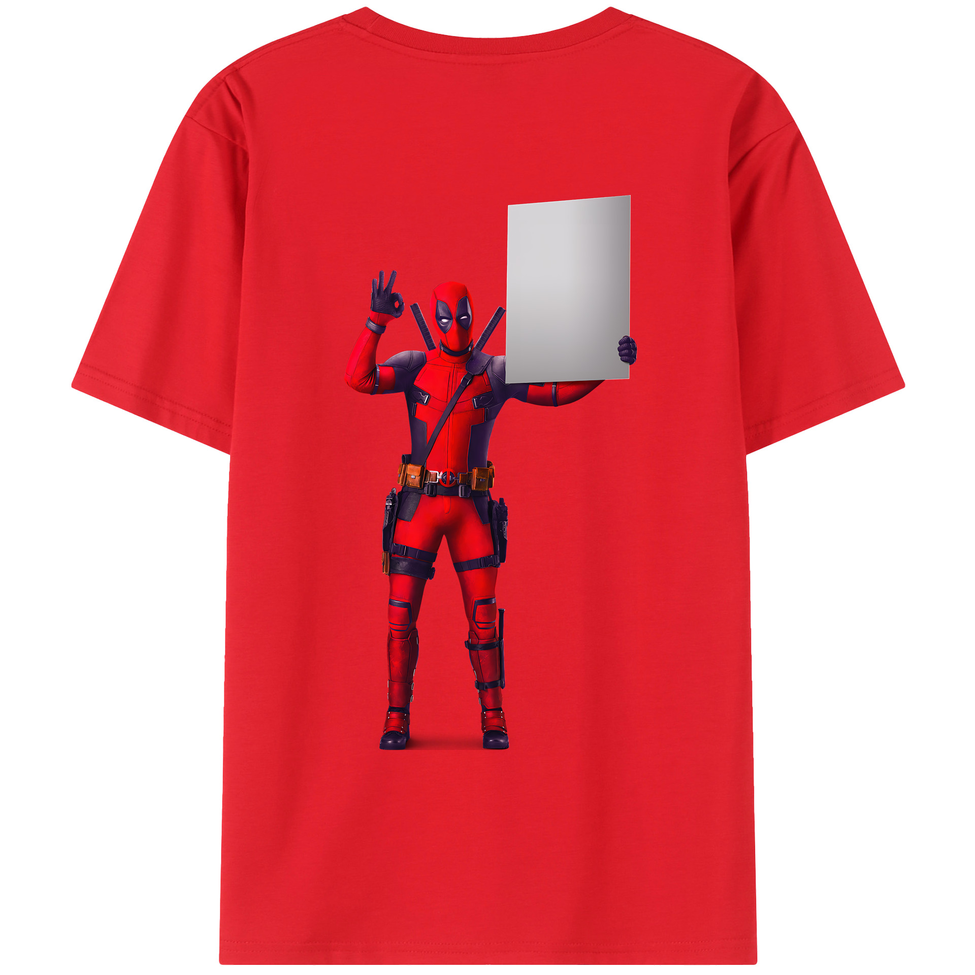 （画像用） Deadpool デッドプール レディース半袖Tシャツ(バックプリント)