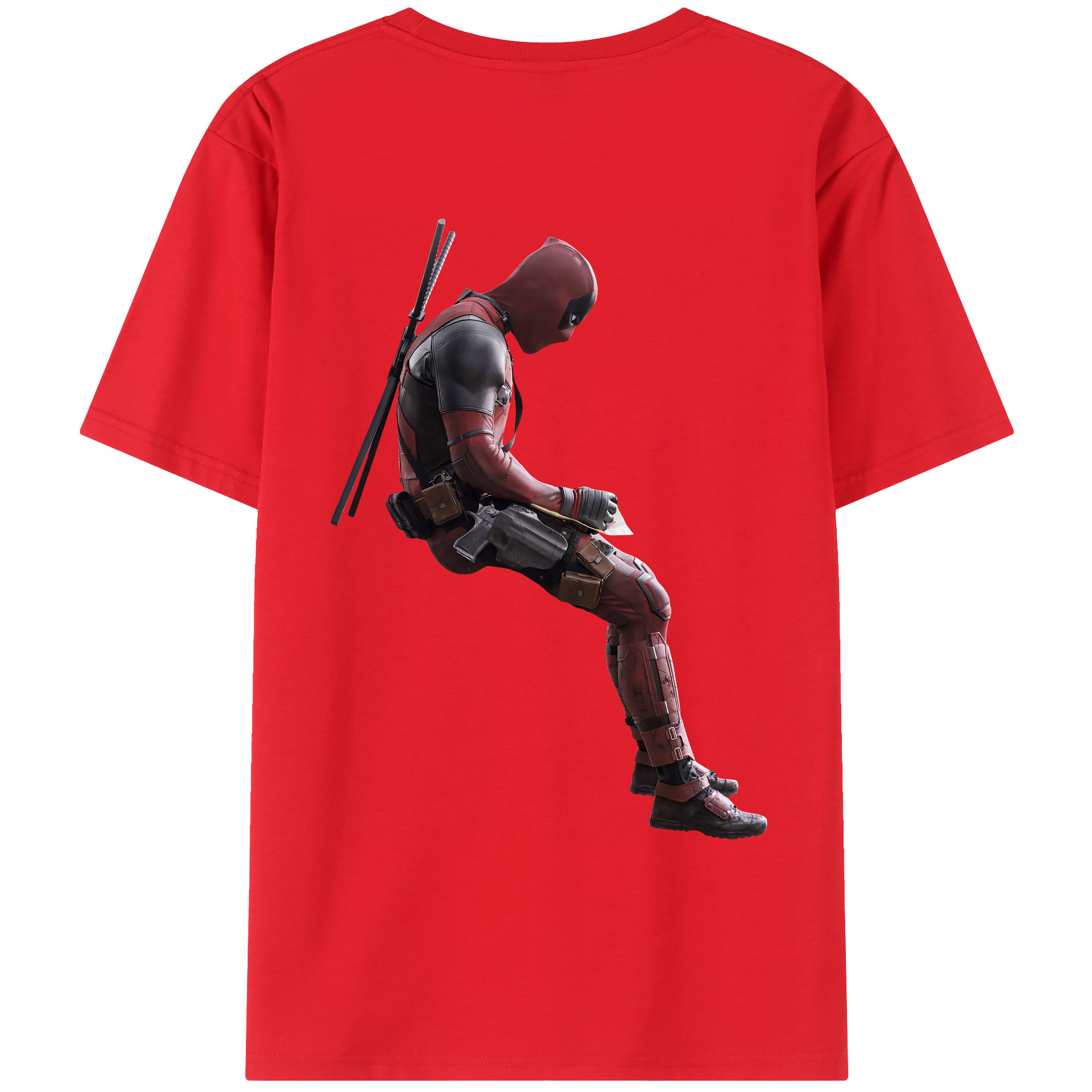 （画像用） Deadpool デッドプール レディース半袖Tシャツ(バックプリント)