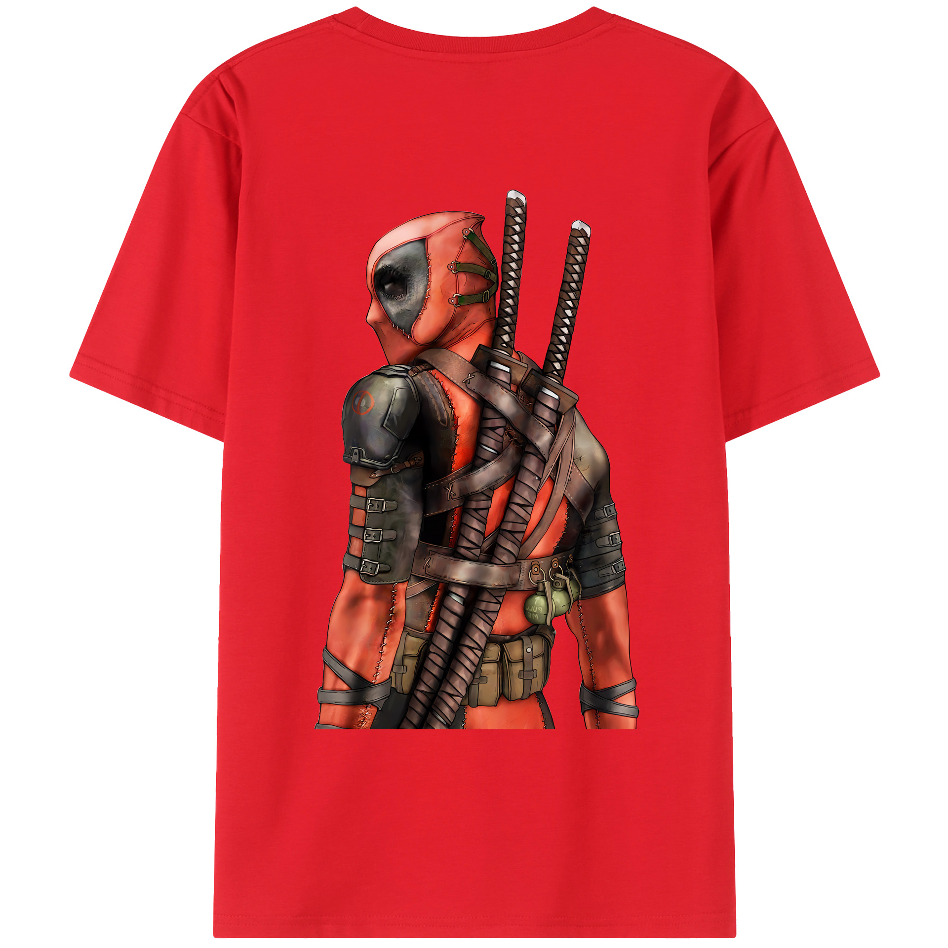（画像用） Deadpool デッドプール レディース半袖Tシャツ(バックプリント)