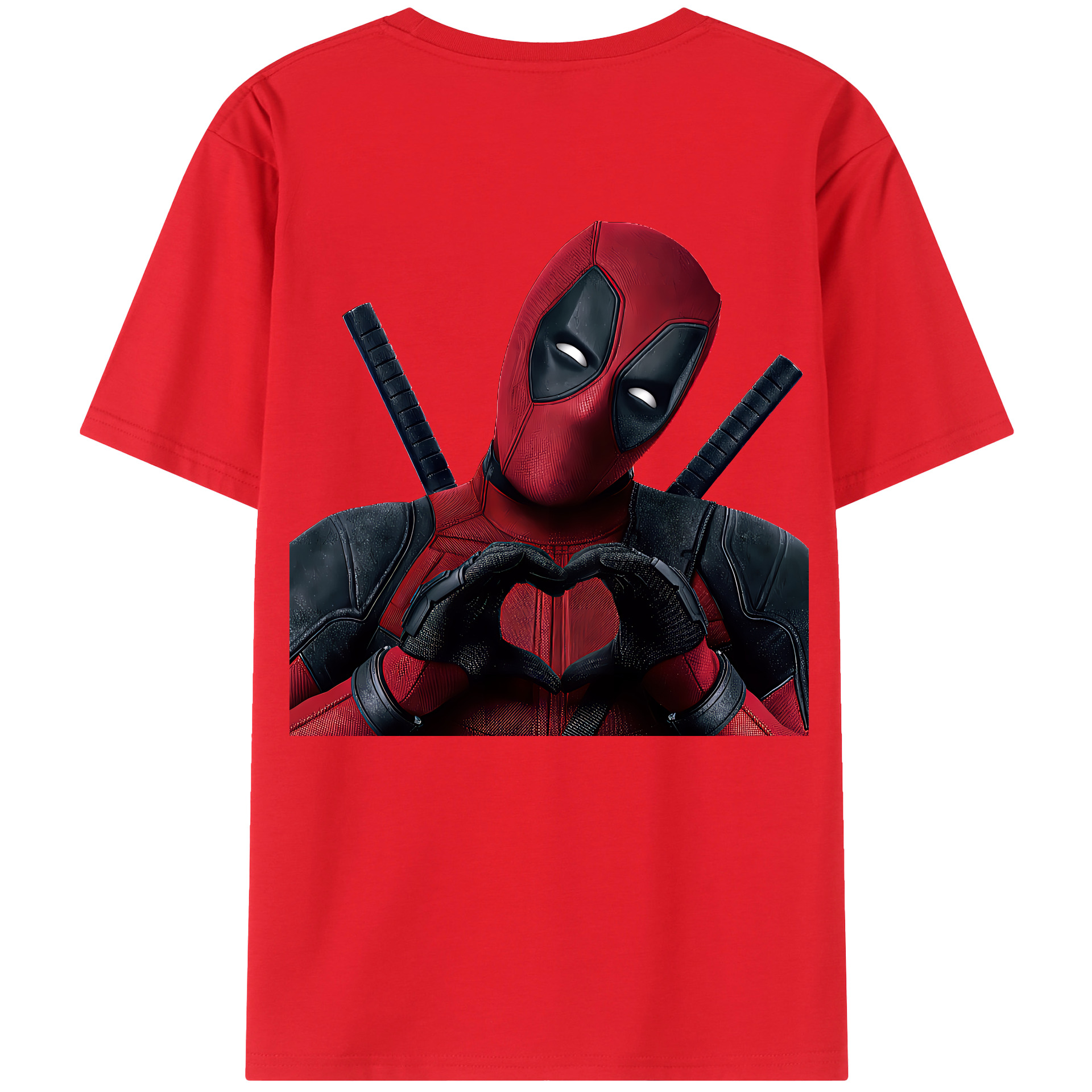（画像用） Deadpool デッドプール レディース半袖Tシャツ(バックプリント)
