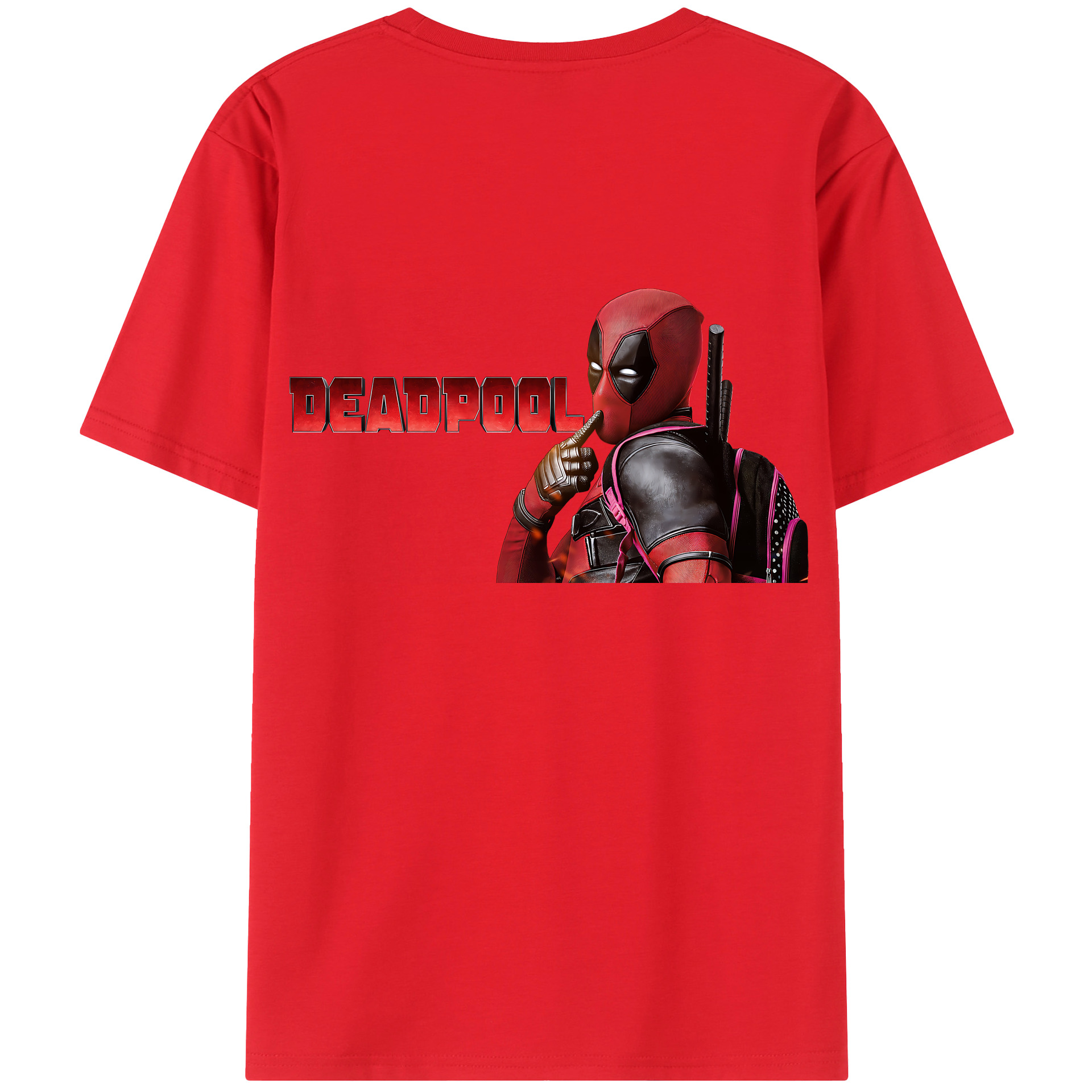 （画像用） Deadpool デッドプール レディース半袖Tシャツ(バックプリント)