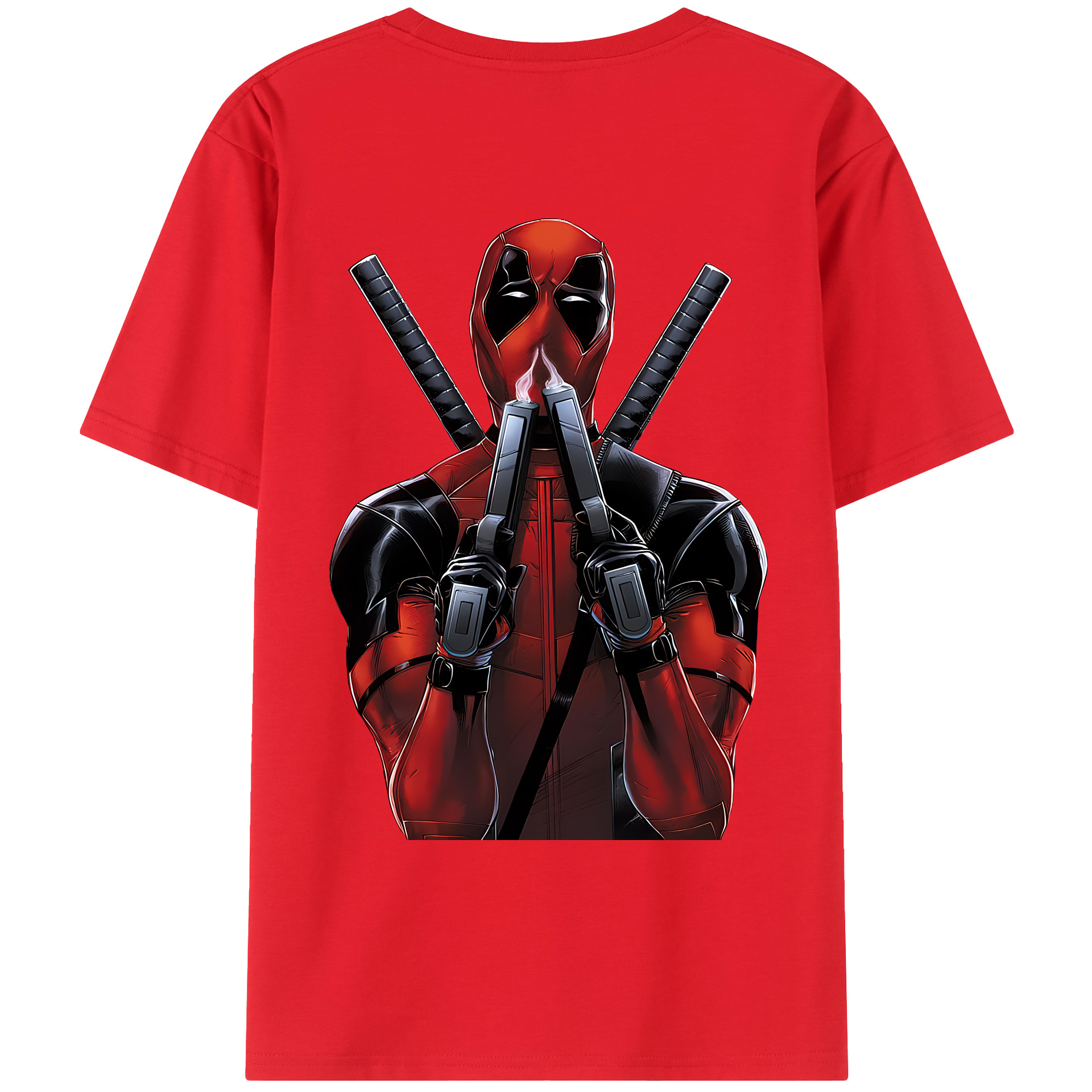 （画像用） Deadpool デッドプール レディース半袖Tシャツ(バックプリント)