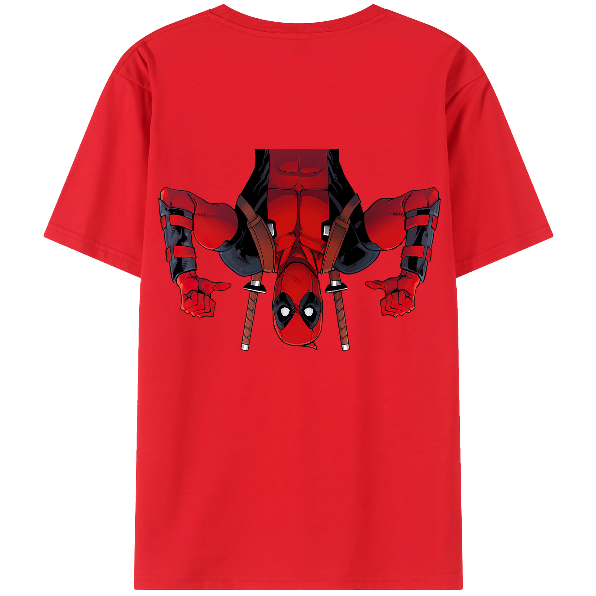 （画像用） Deadpool デッドプール レディース半袖Tシャツ(バックプリント)