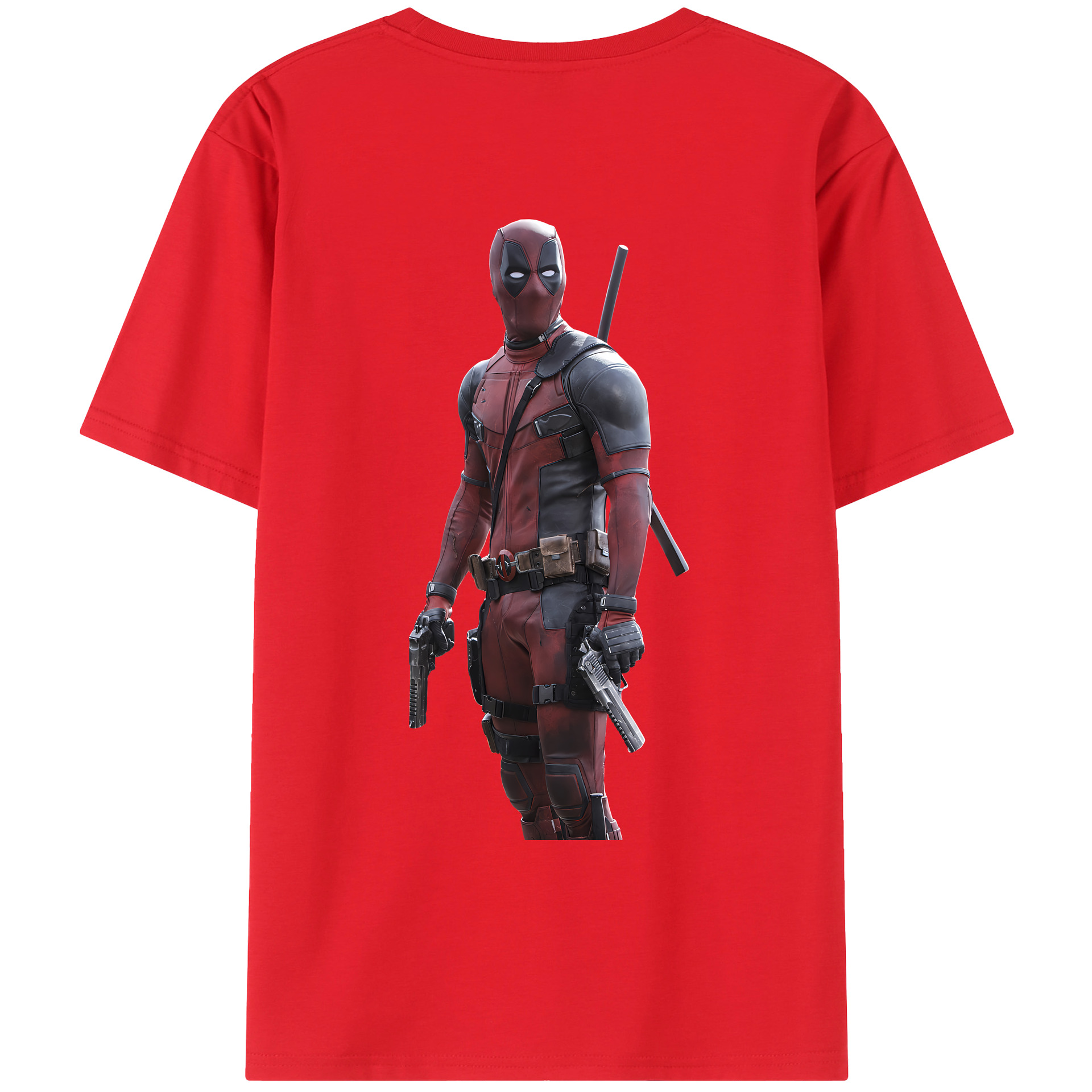 （画像用） Deadpool デッドプール レディース半袖Tシャツ(バックプリント)