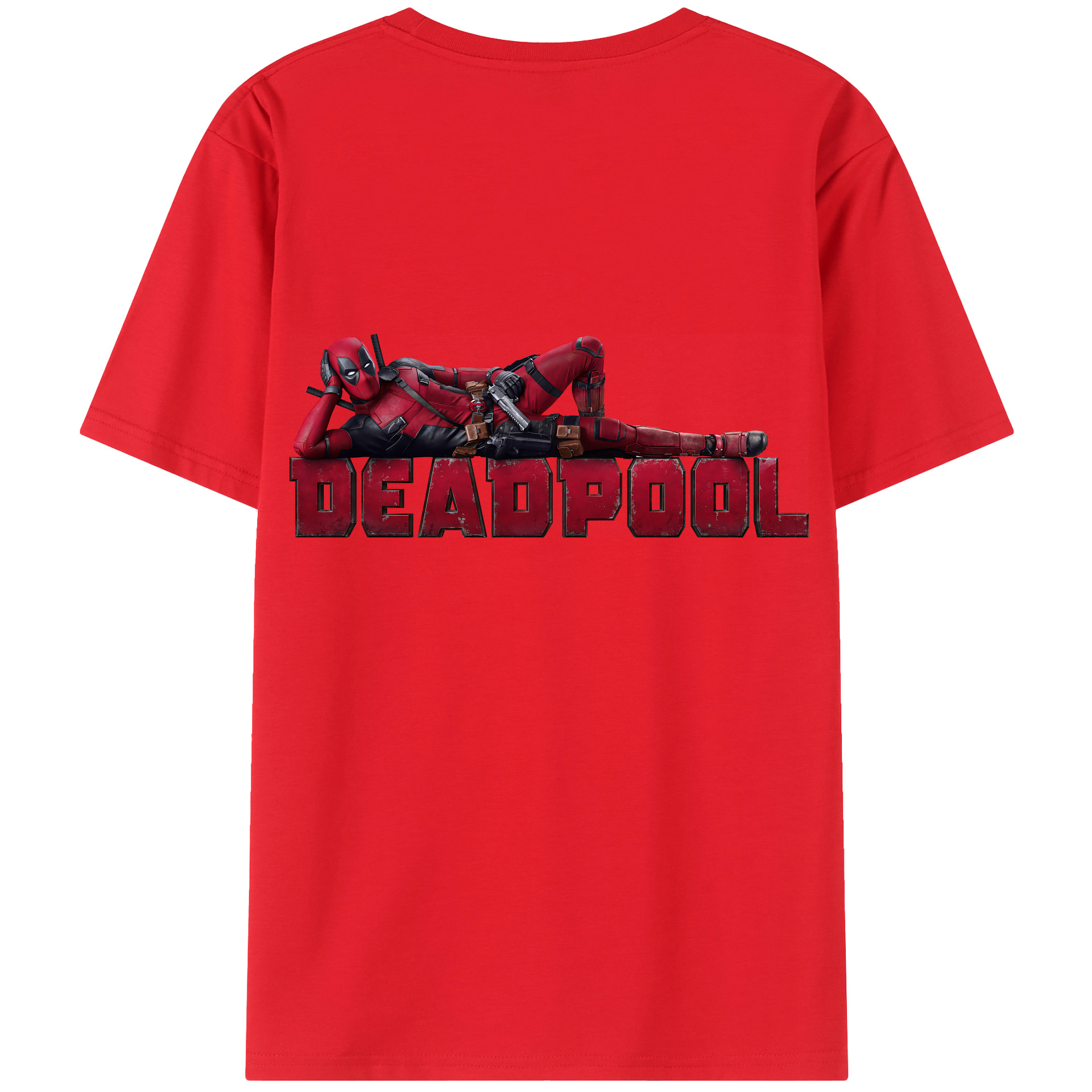 （画像用） Deadpool デッドプール レディース半袖Tシャツ(バックプリント)