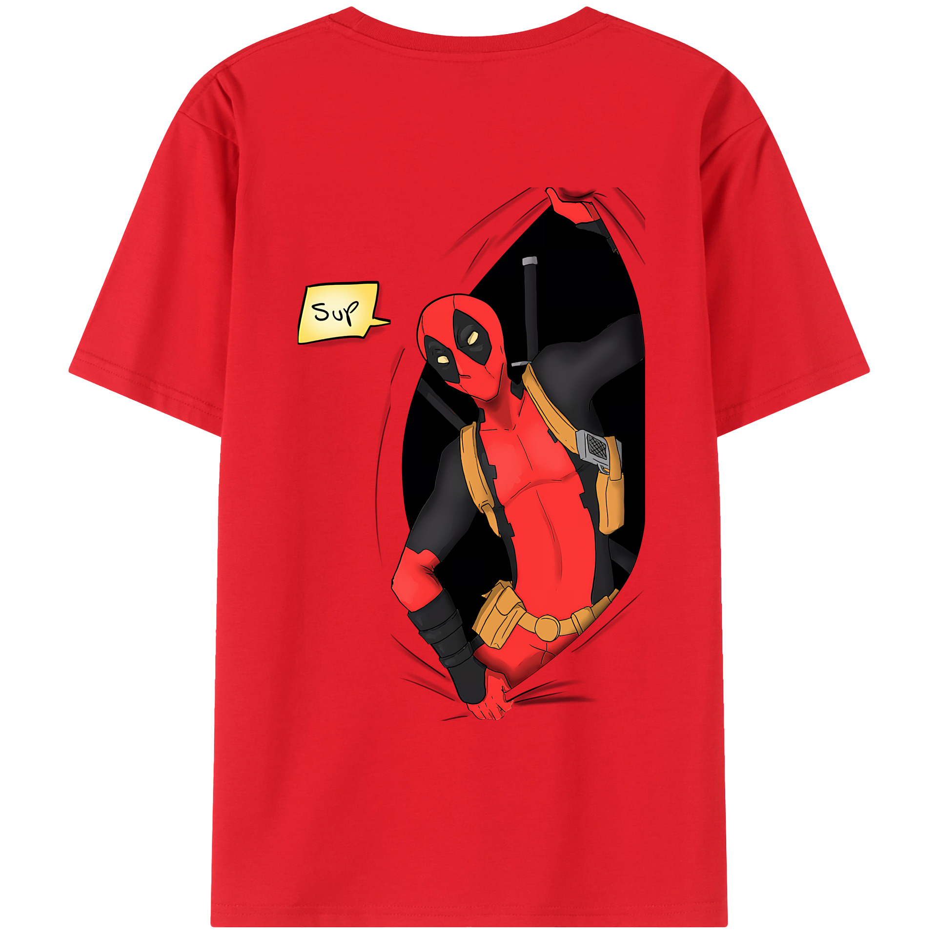 （画像用） Deadpool デッドプール レディース半袖Tシャツ(バックプリント)