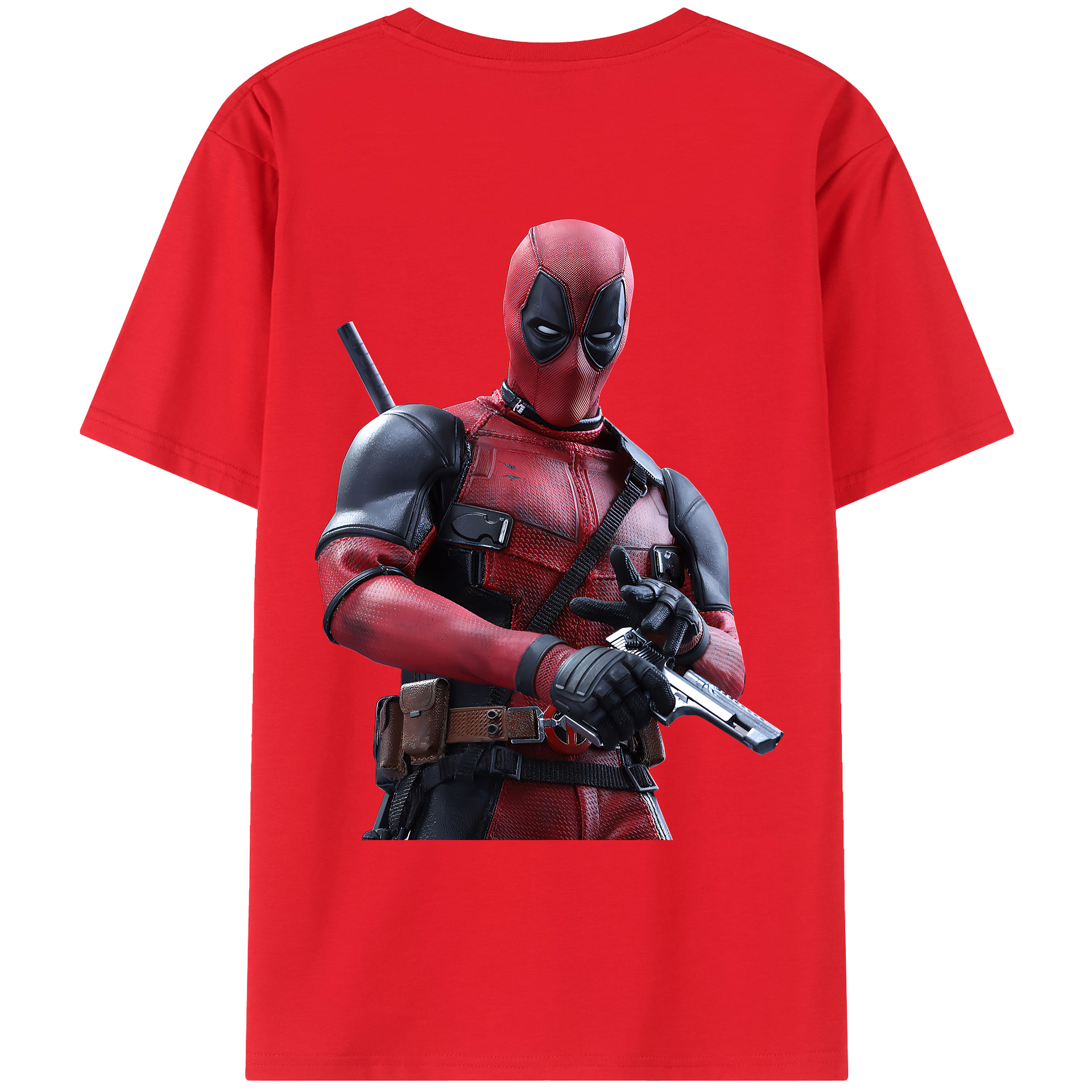 （画像用） Deadpool デッドプール レディース半袖Tシャツ(バックプリント)