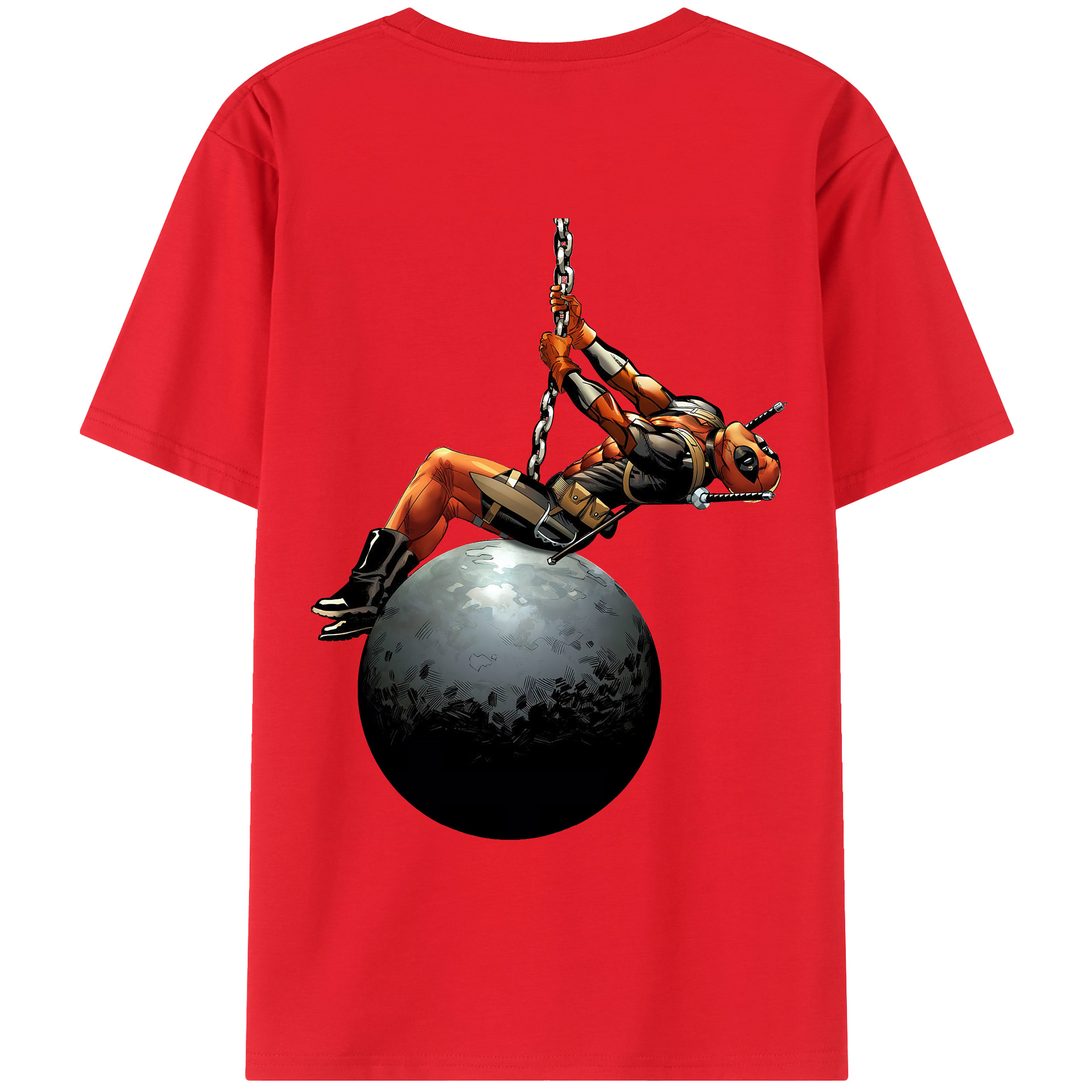 （画像用） Deadpool デッドプール レディース半袖Tシャツ(バックプリント)