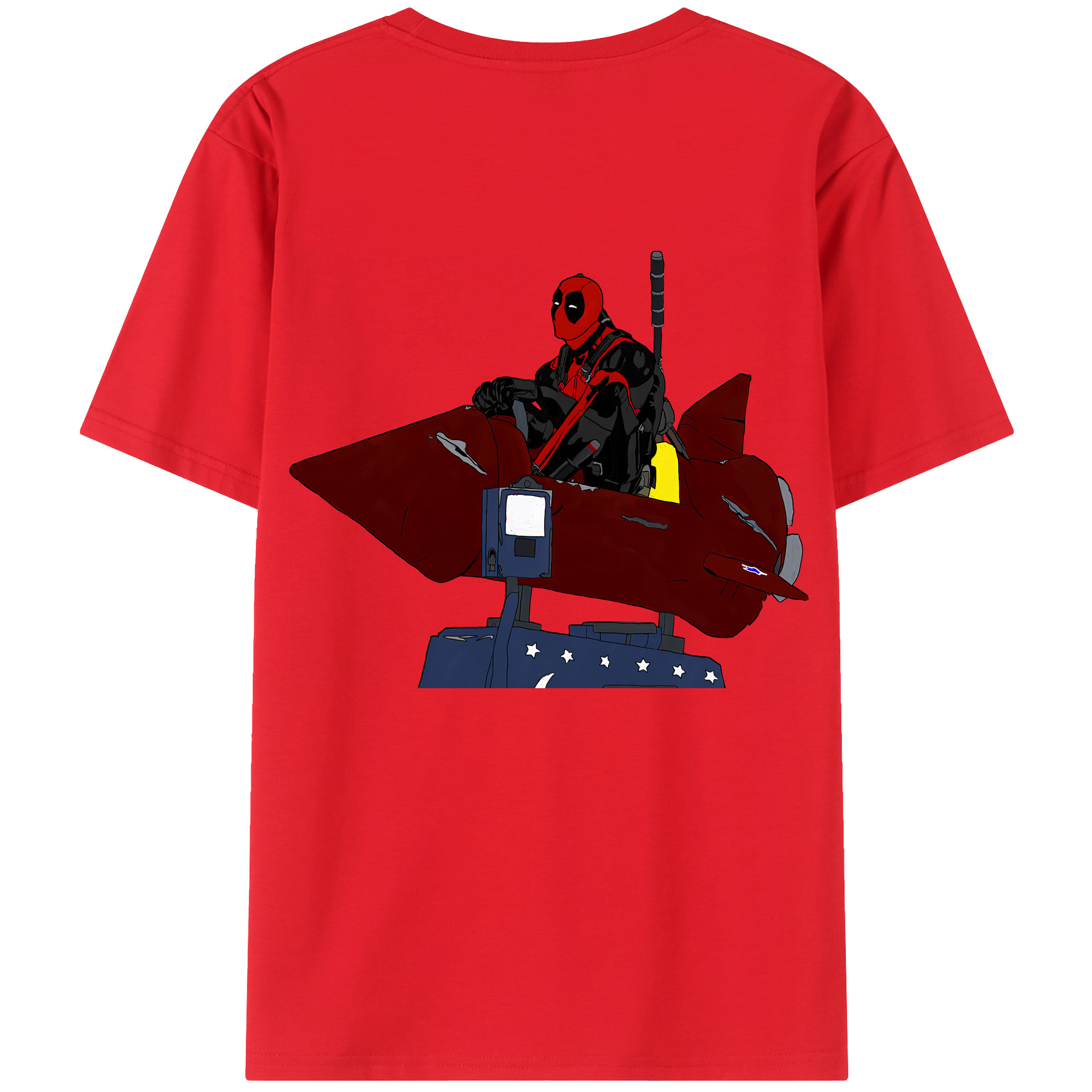 （画像用） Deadpool デッドプール レディース半袖Tシャツ(バックプリント)