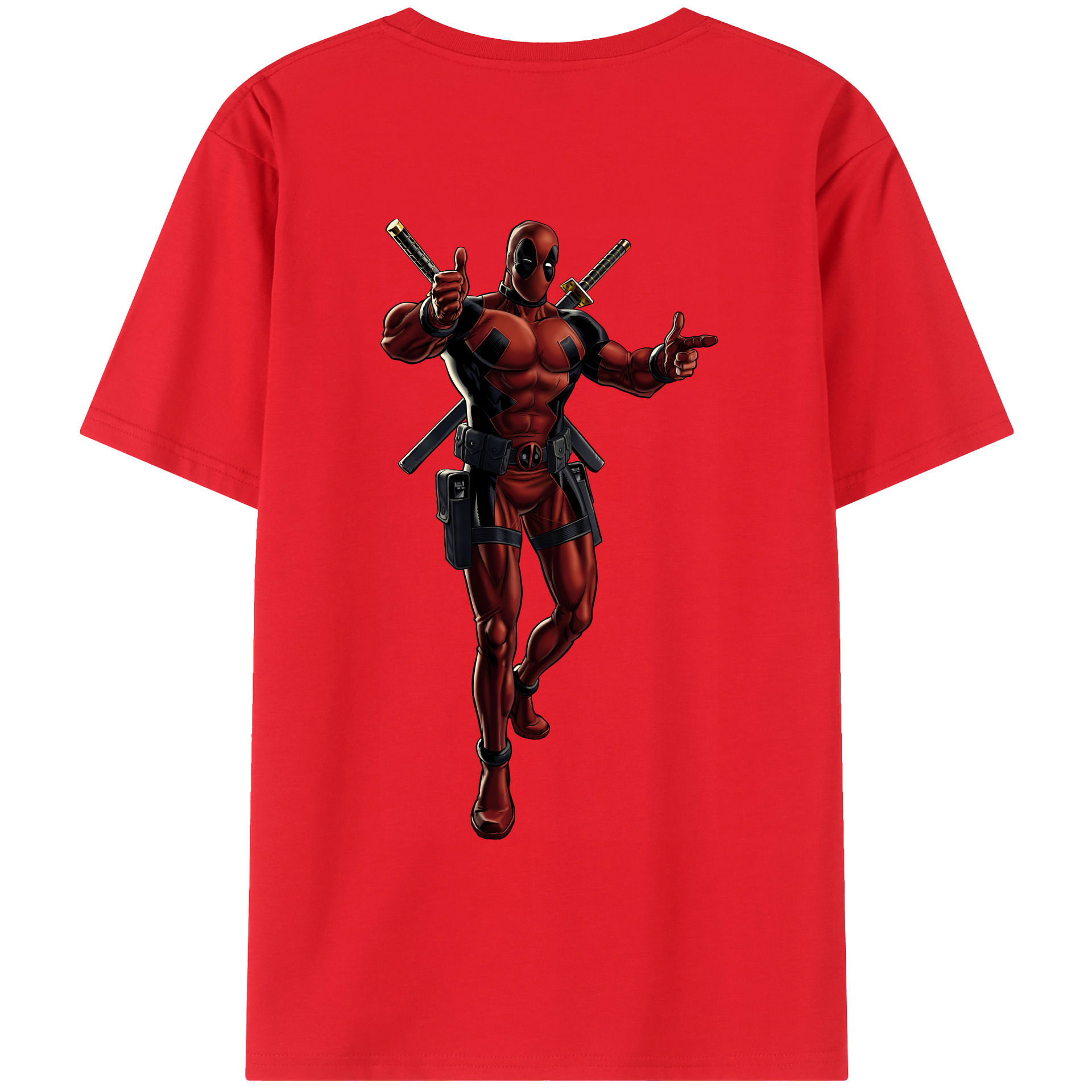 （画像用） Deadpool デッドプール レディース半袖Tシャツ(バックプリント)